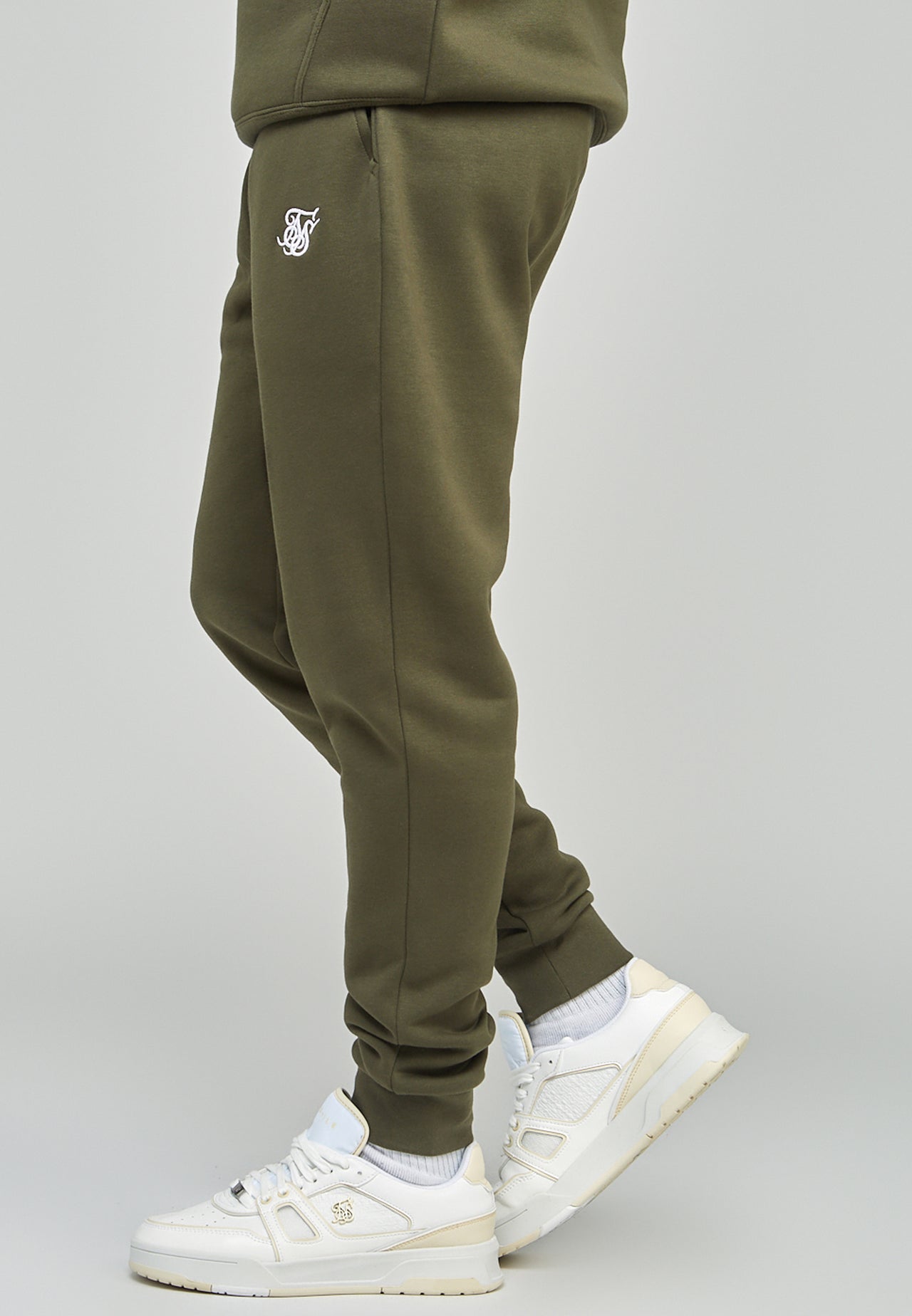 Khaki Essential Cuffed Jogger (2)