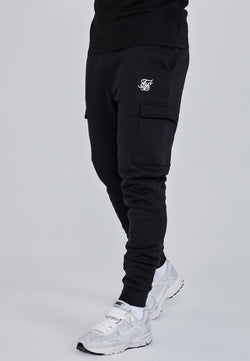 Black Essential Cargo Jogger