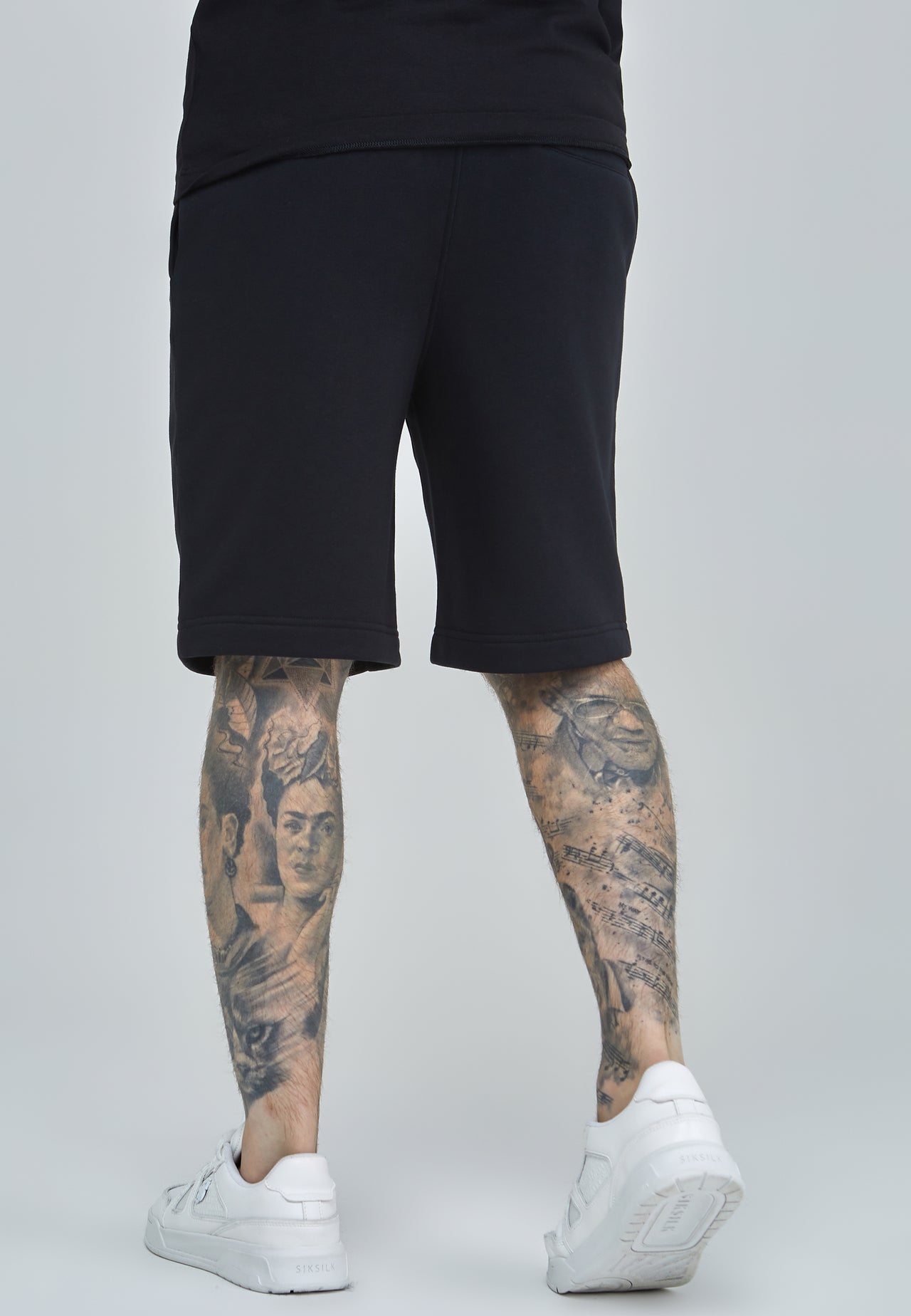 Black Essential Fleece Short (3)