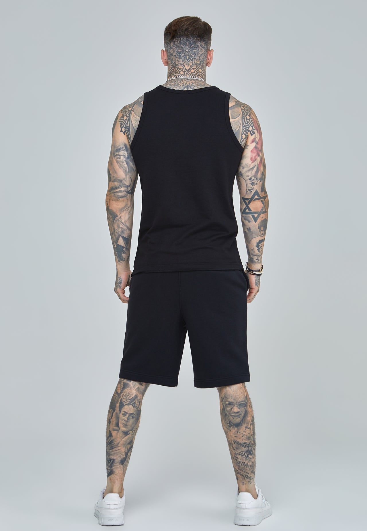 Black Essential Fleece Short (4)