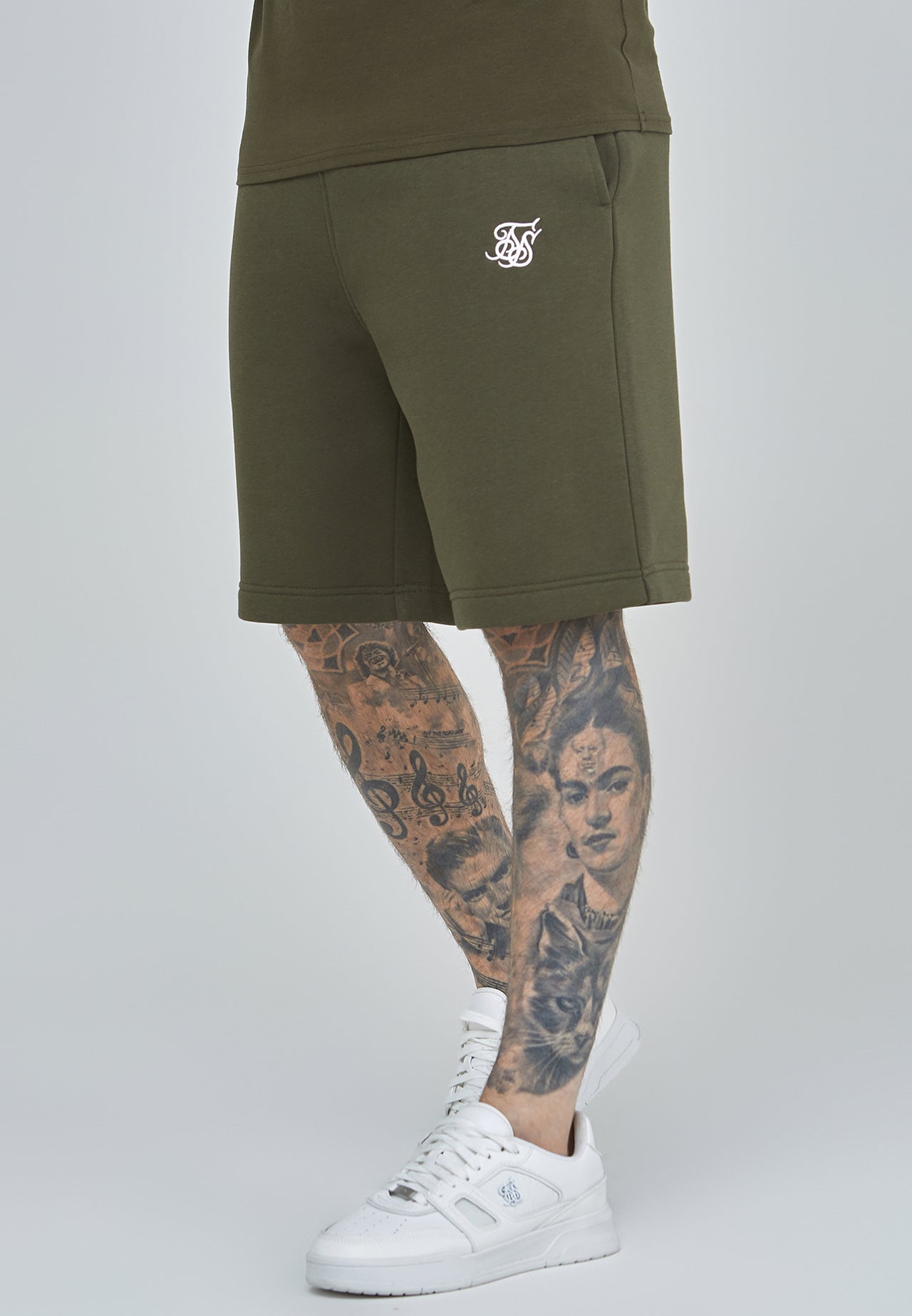 Khaki Essential Fleece Short