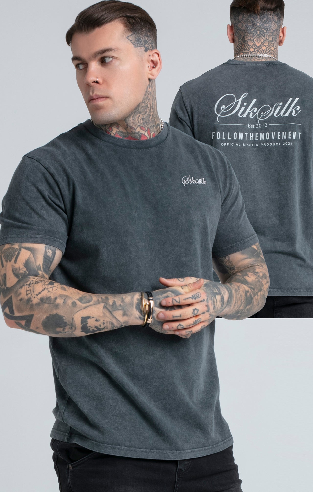 Acid Wash Relaxed Fit T-Shirt