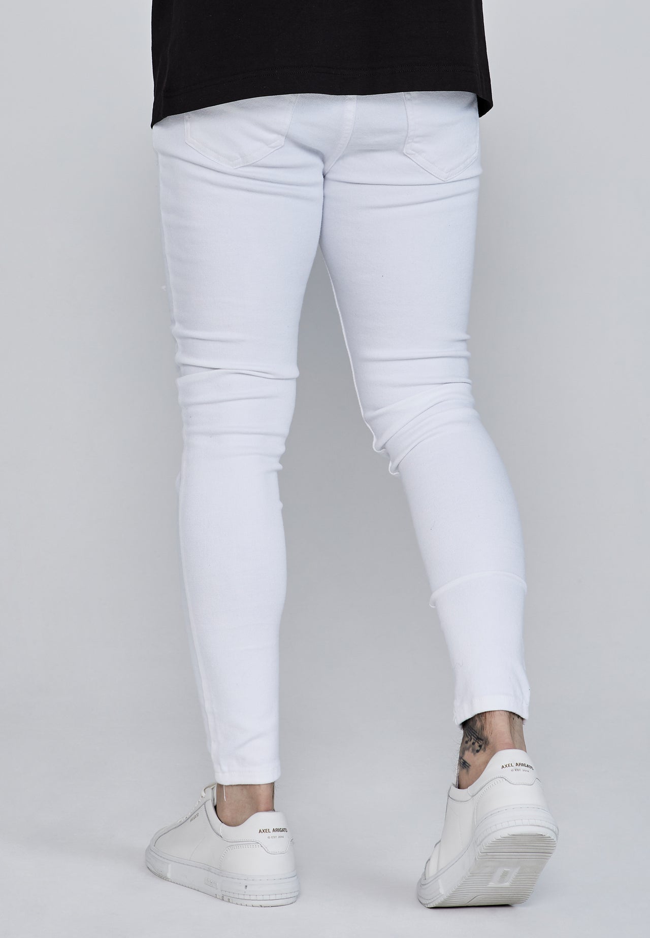 White Distressed Skinny Jeans (3)