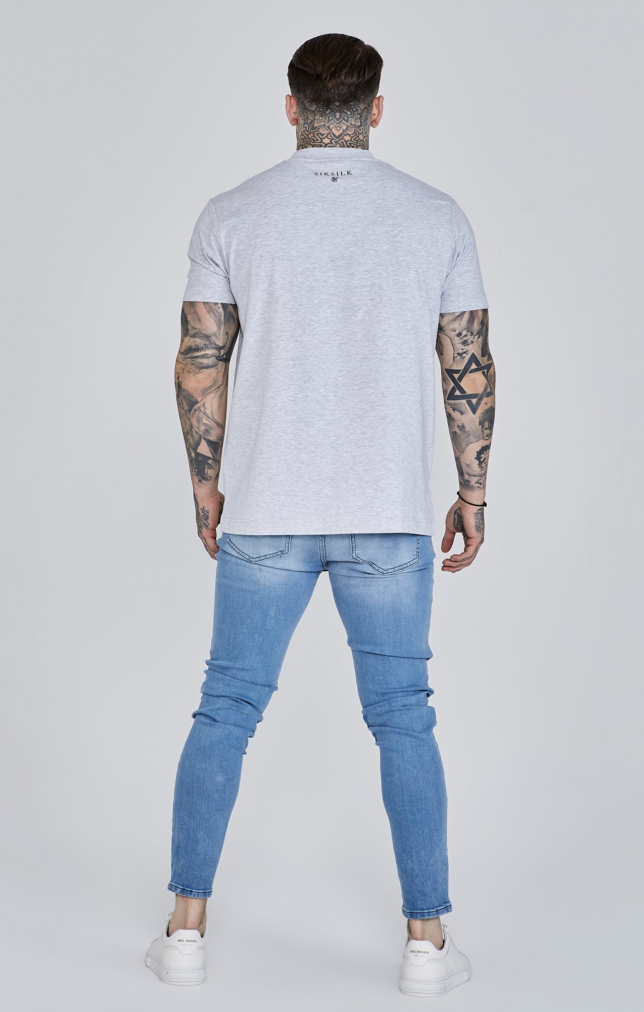 Blue Distressed Skinny Jeans (4)