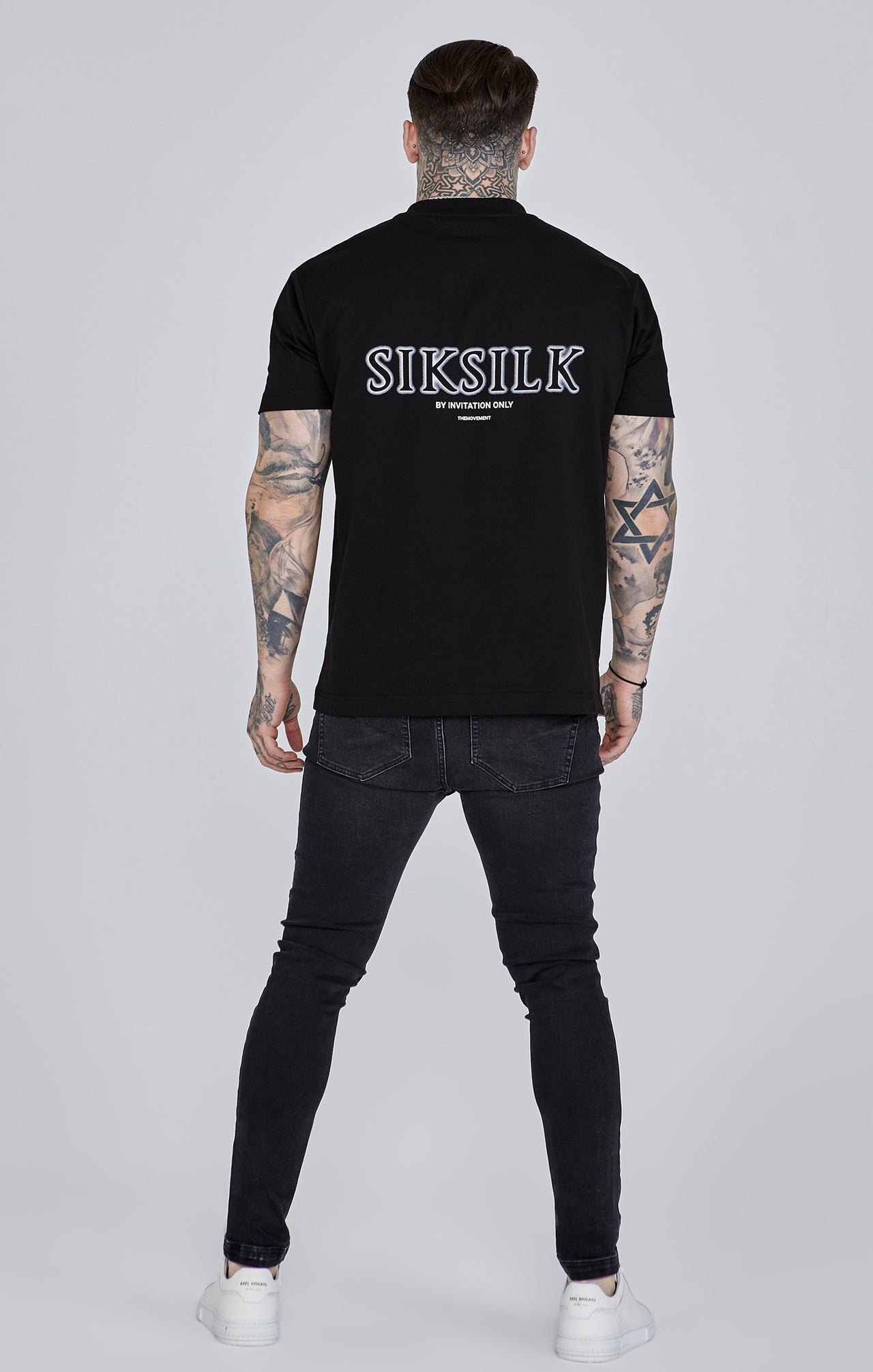 SikSilk Men's Black Skinny Jeans SikSilk UK