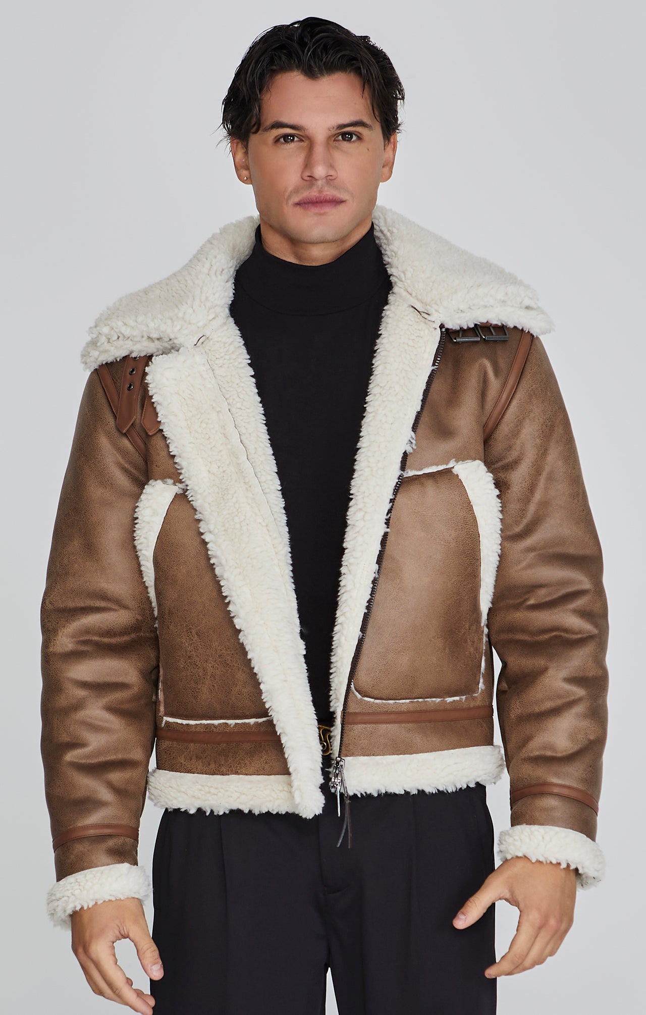 Brown Aviator Jacket