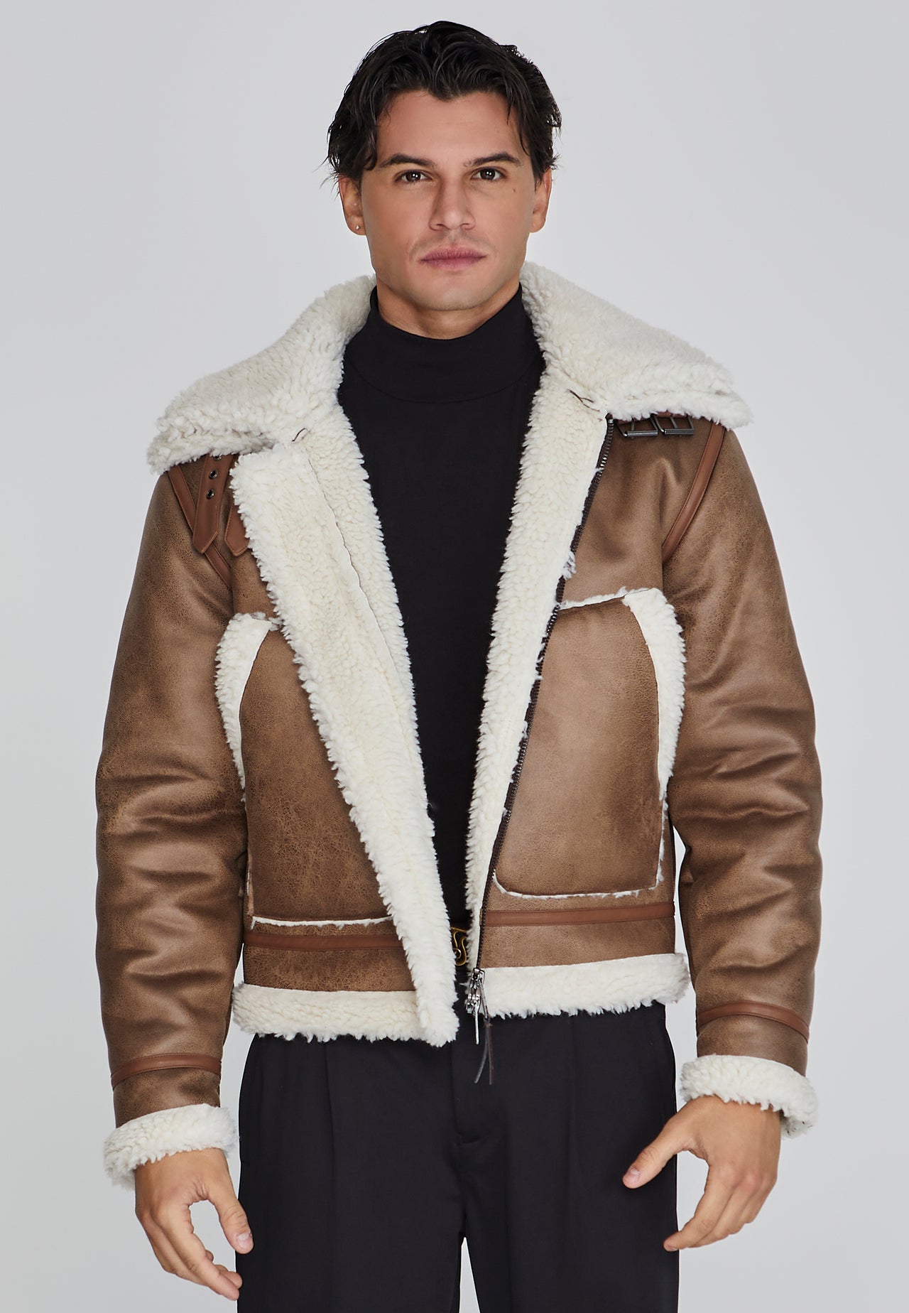 Brown Aviator Jacket