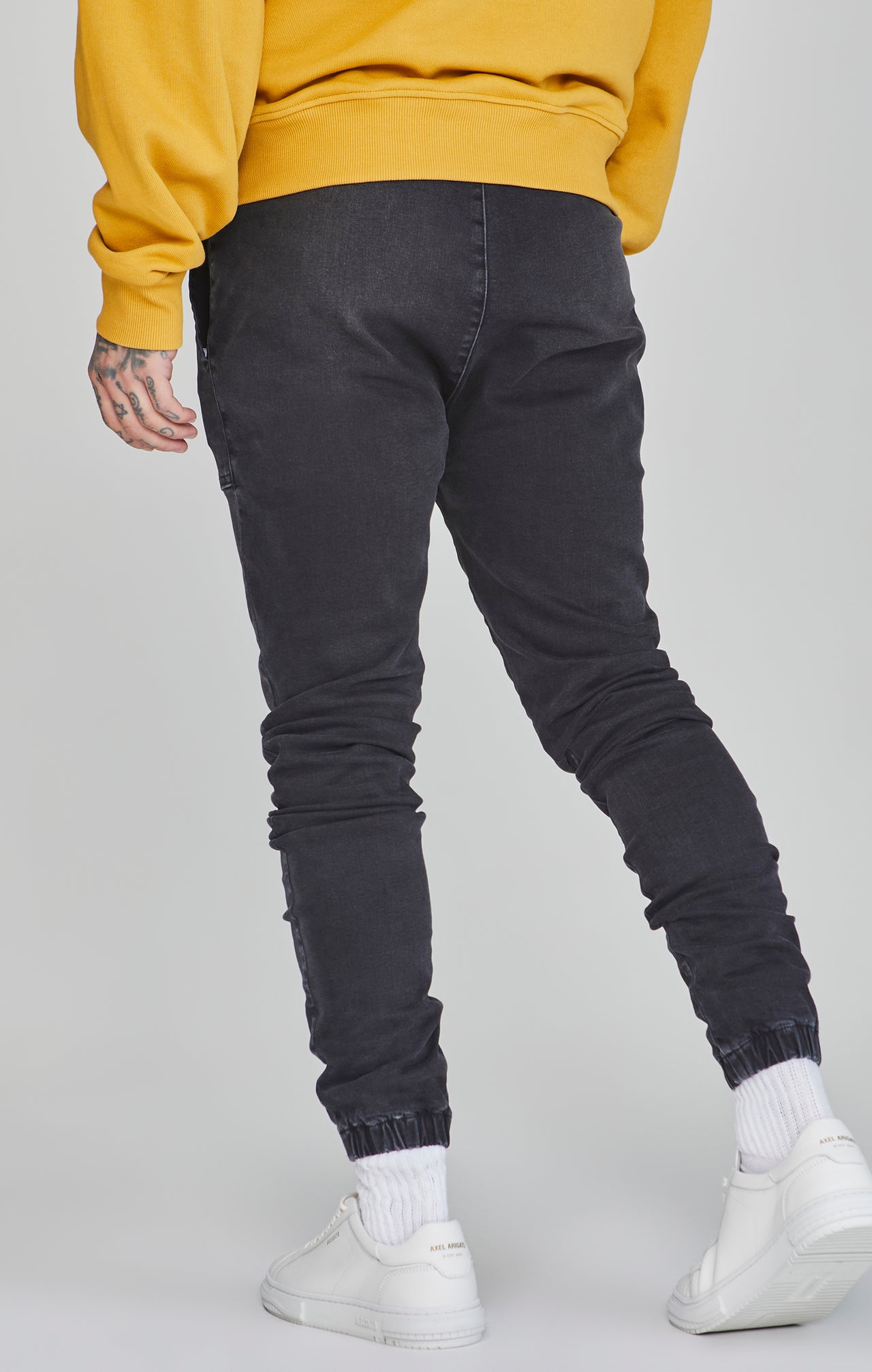 Black Denim Joggers (3)