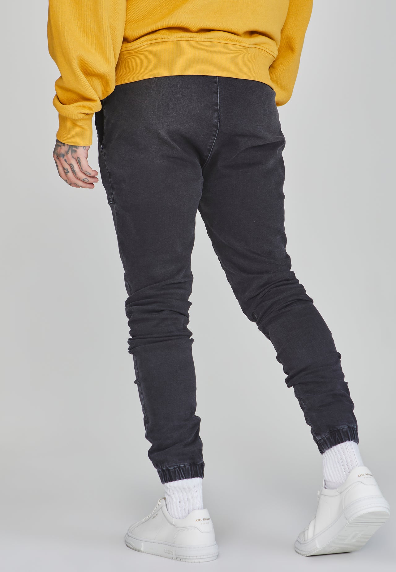 Black Denim Joggers (3)