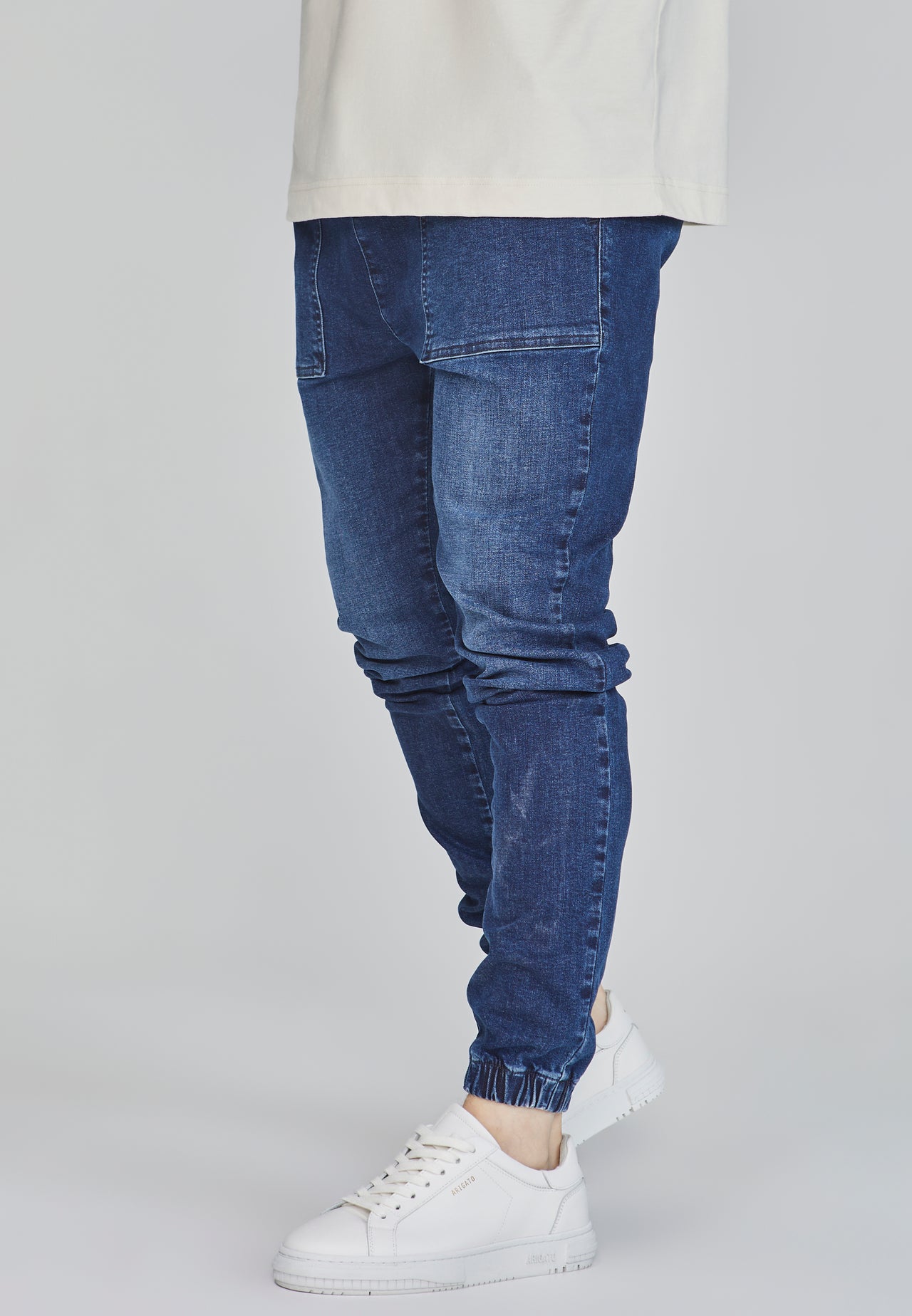 Blue Denim Joggers