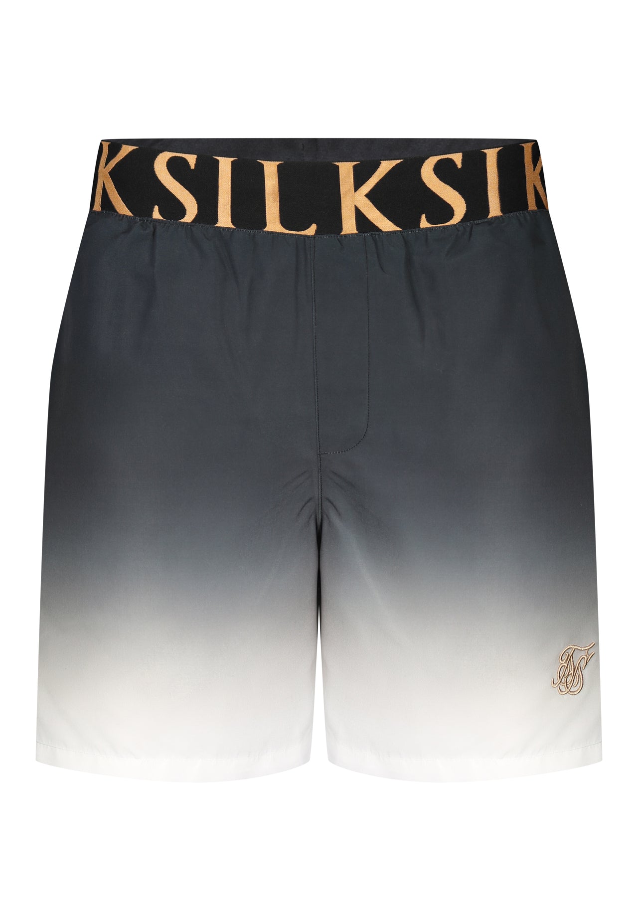 Black and White Fade Swim Shorts (5)