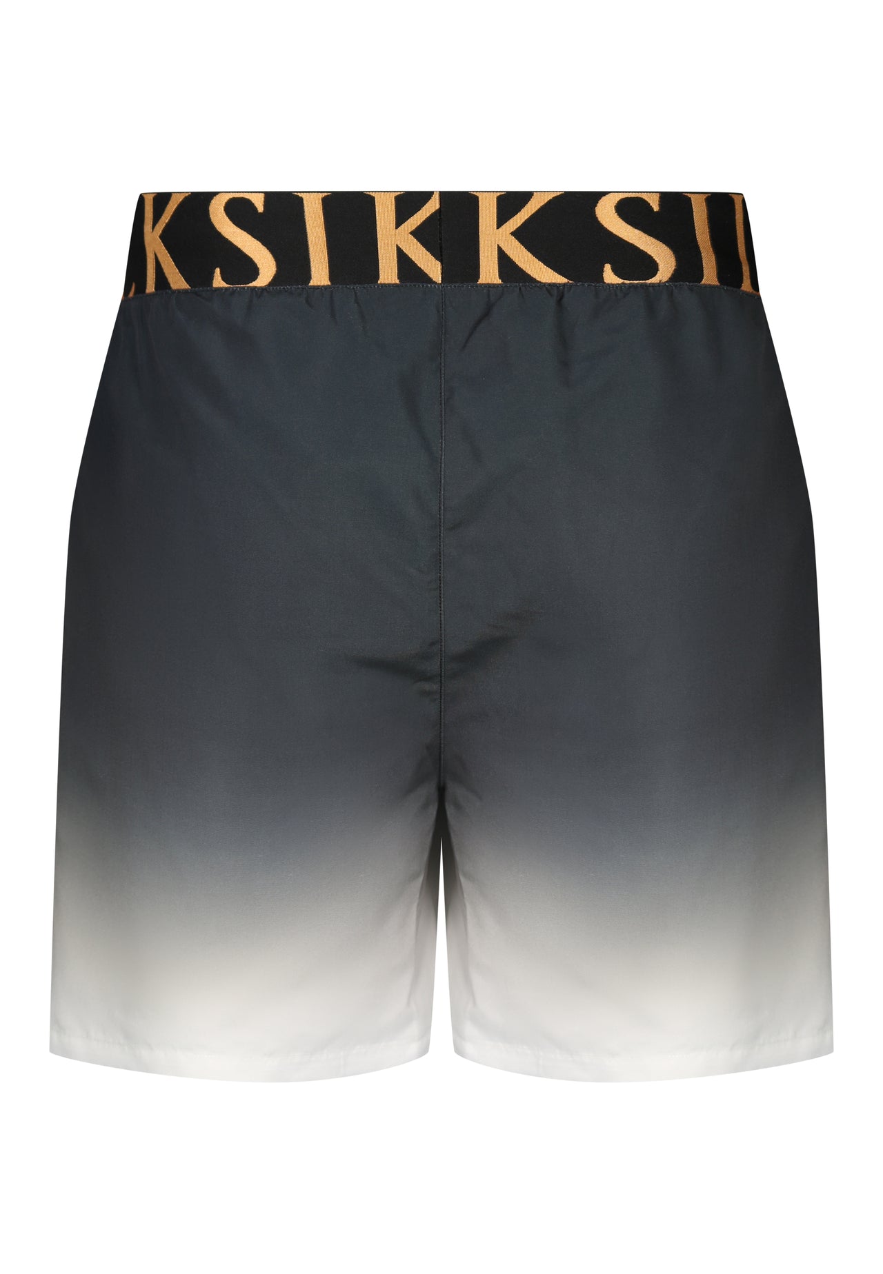 Black and White Fade Swim Shorts (6)