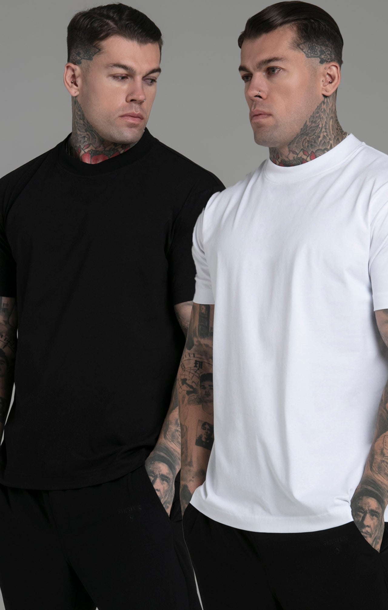 Black White Pack of 2 T-Shirts