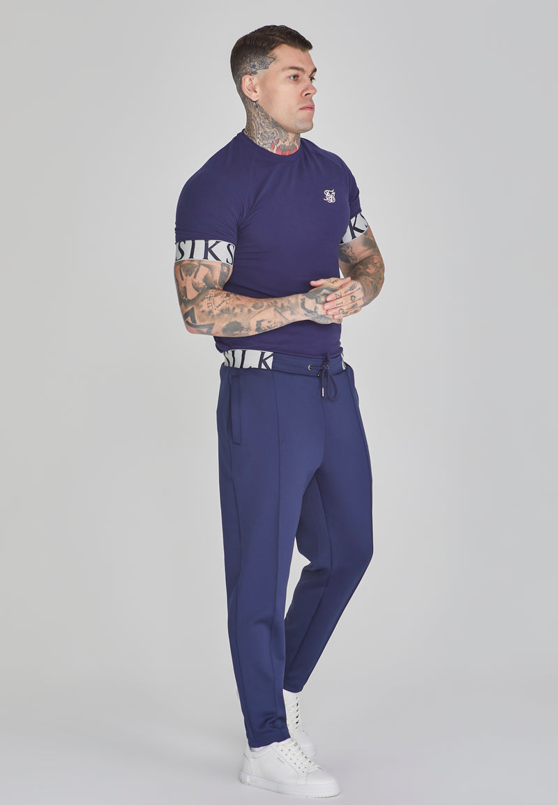 Navy Tapered Fit Joggers (1)