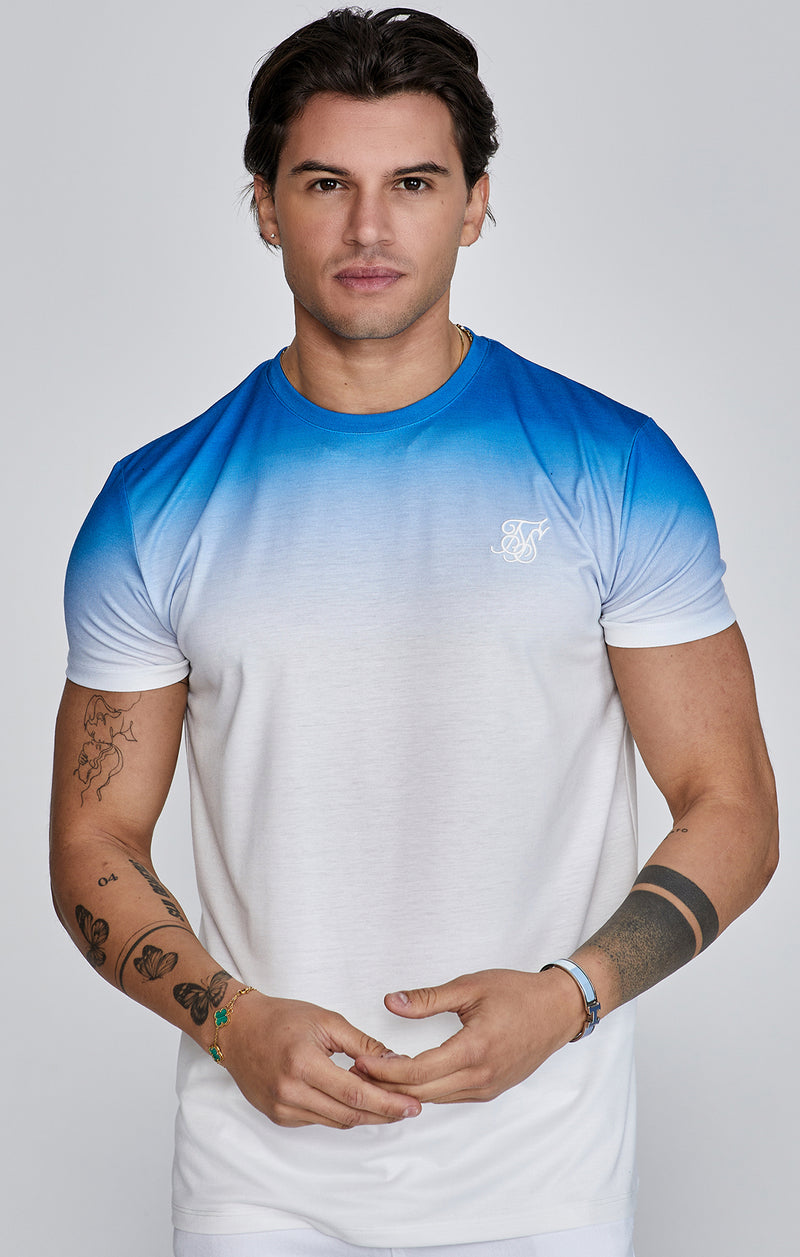 Blue White Fade T-Shirt