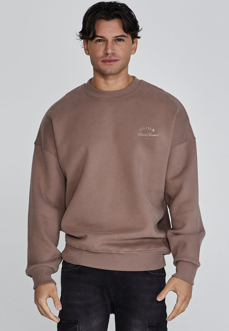 Brown Graphic Sweater