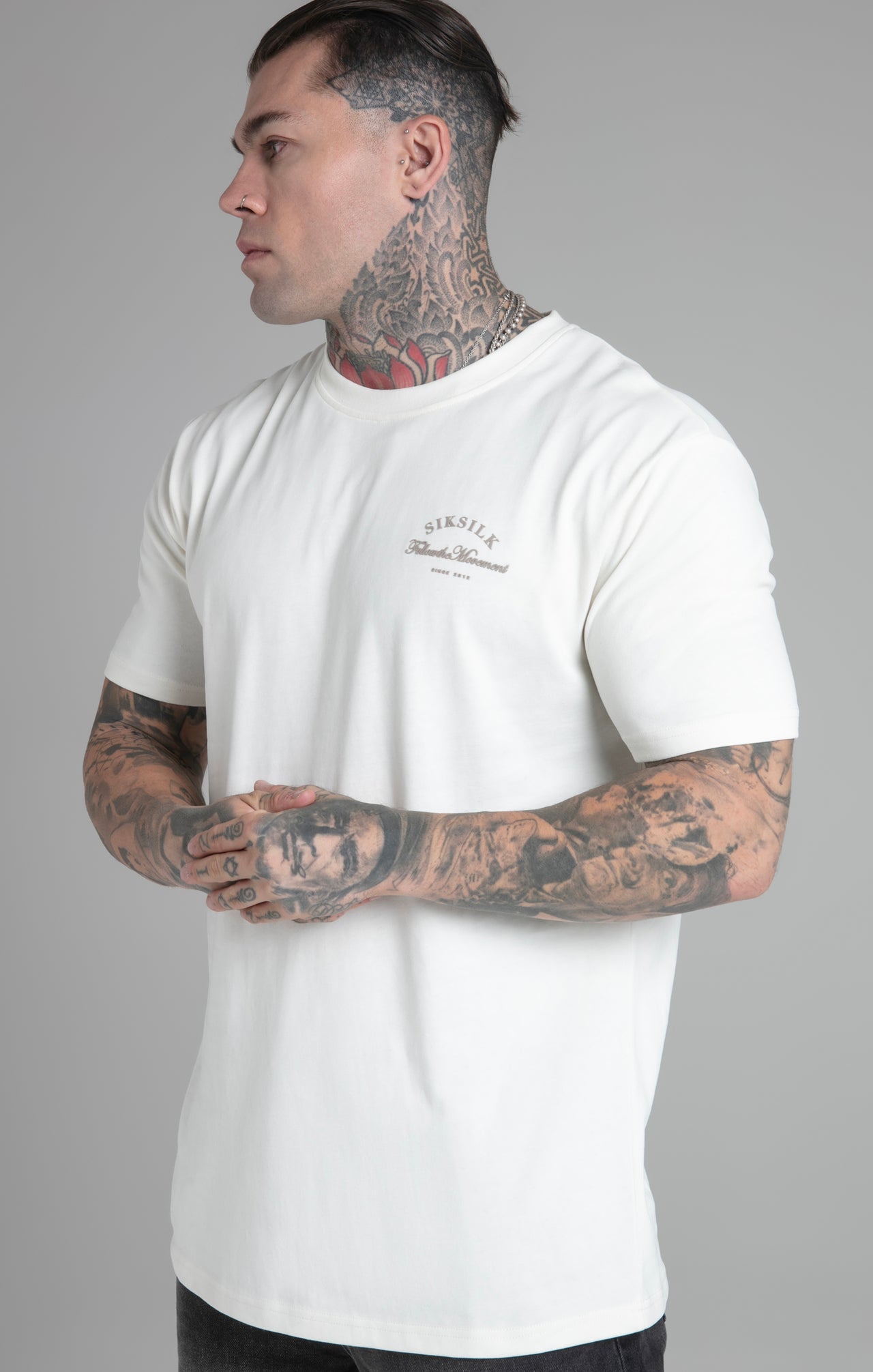 Ecru Relaxed Fit T-Shirt