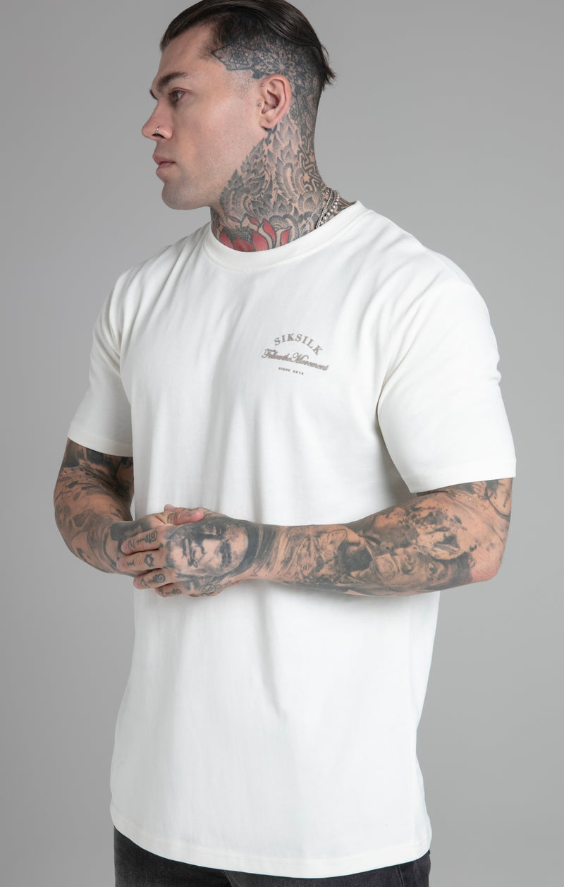 Ecru Relaxed Fit T-Shirt