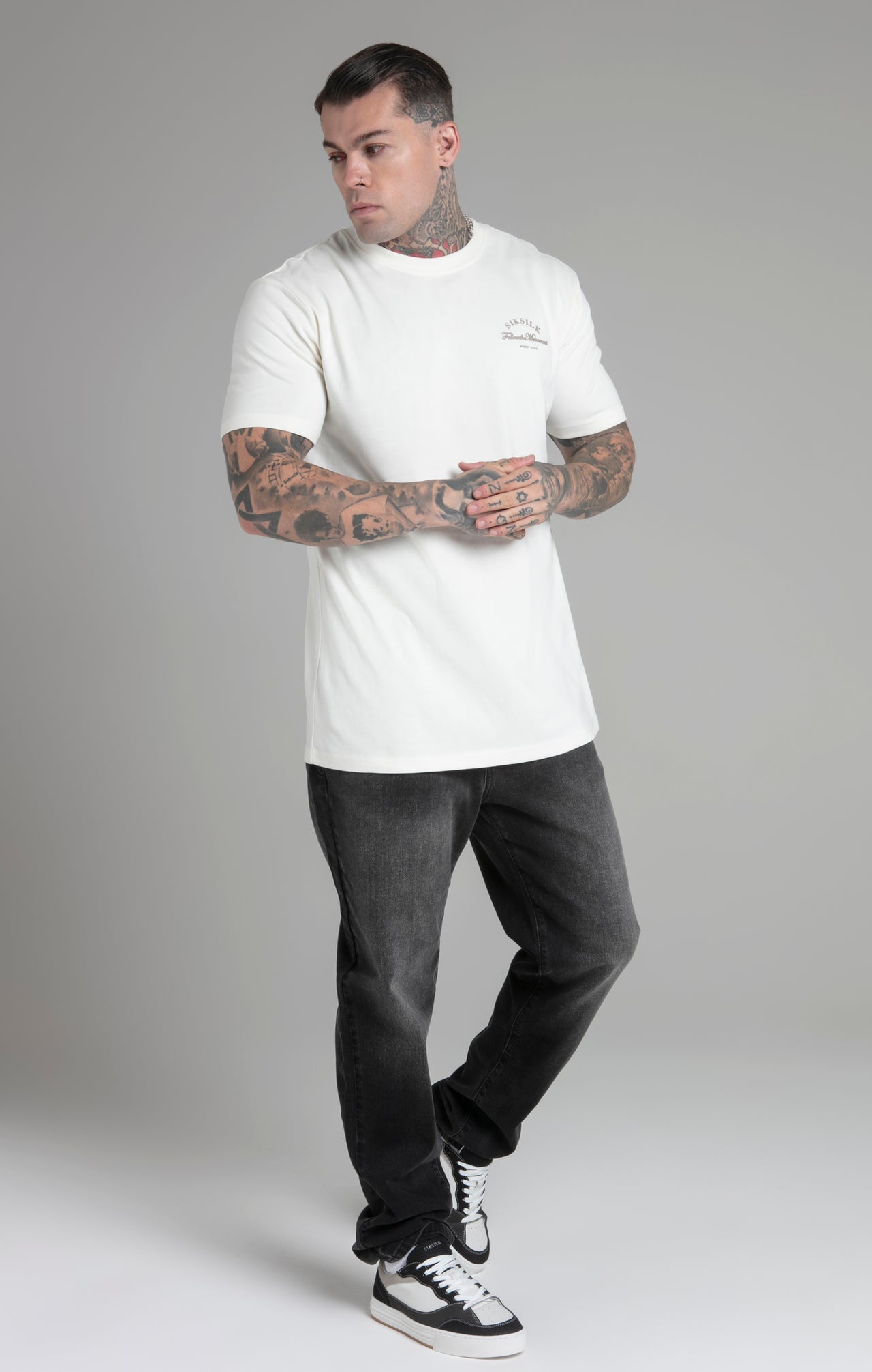 Ecru Relaxed Fit T-Shirt (3)