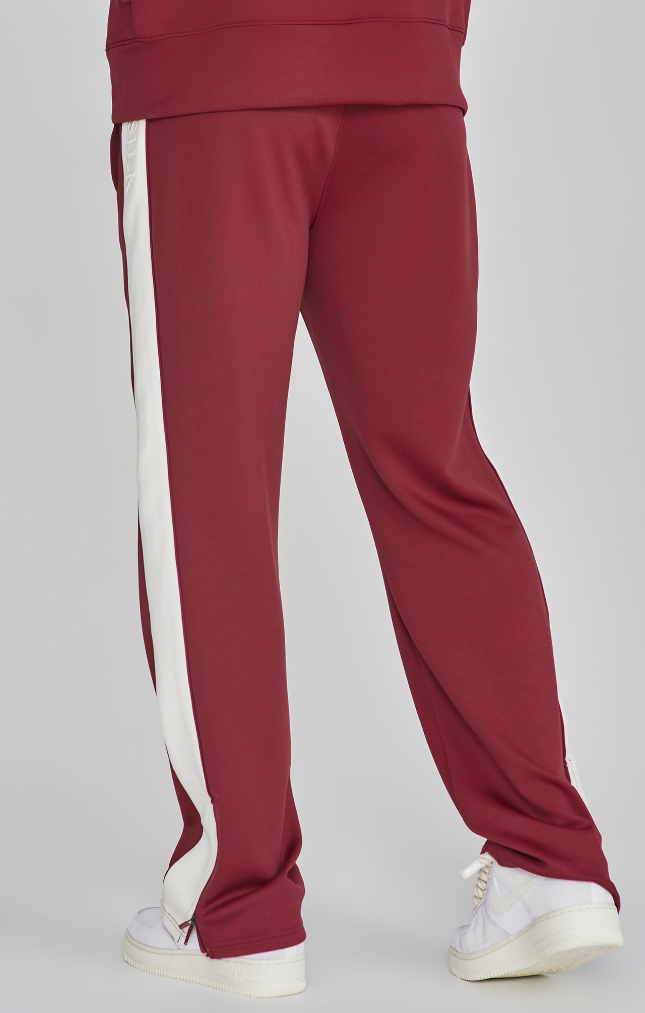 Burgundy Crest Track Pants (3)
