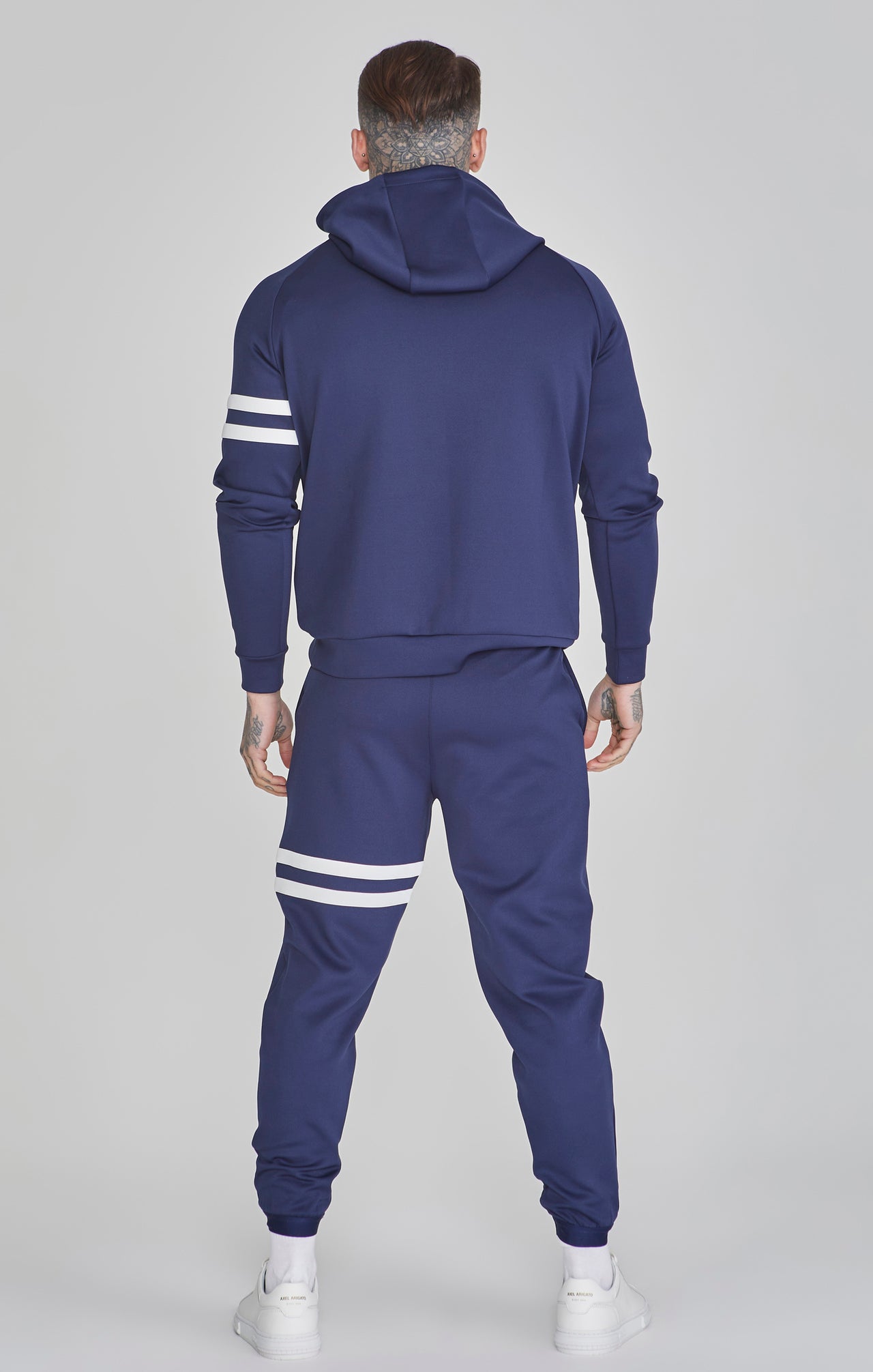 Navy Muscle Fit Hoodie (4)