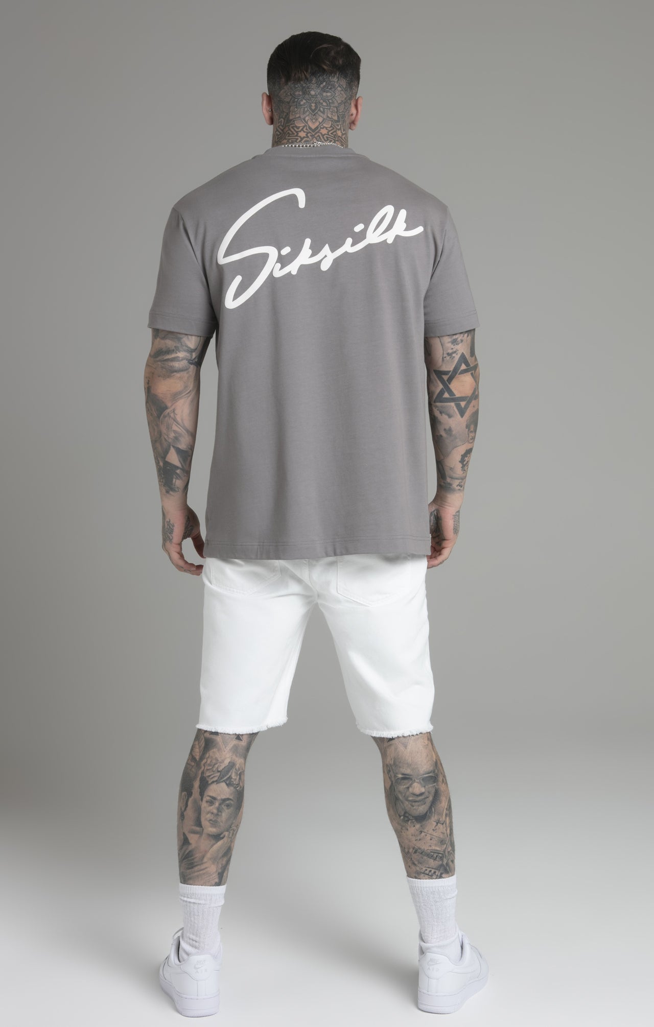 Grey Script T-Shirt (4)