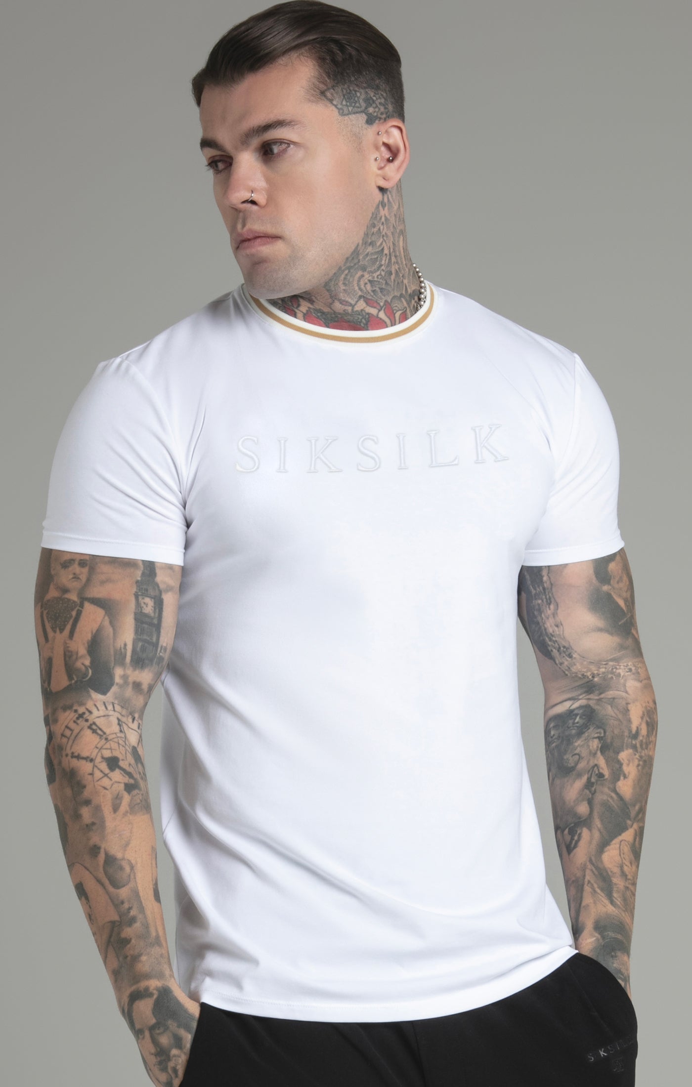 Siksilk camiseta blanca online