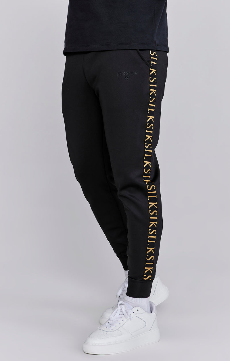 Black Muscle Fit Joggers