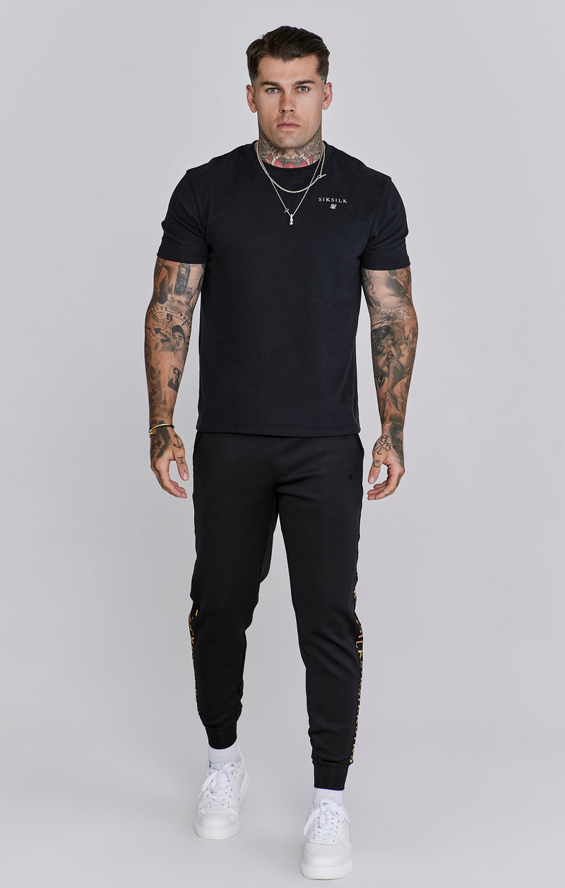 Black Muscle Fit Joggers (1)