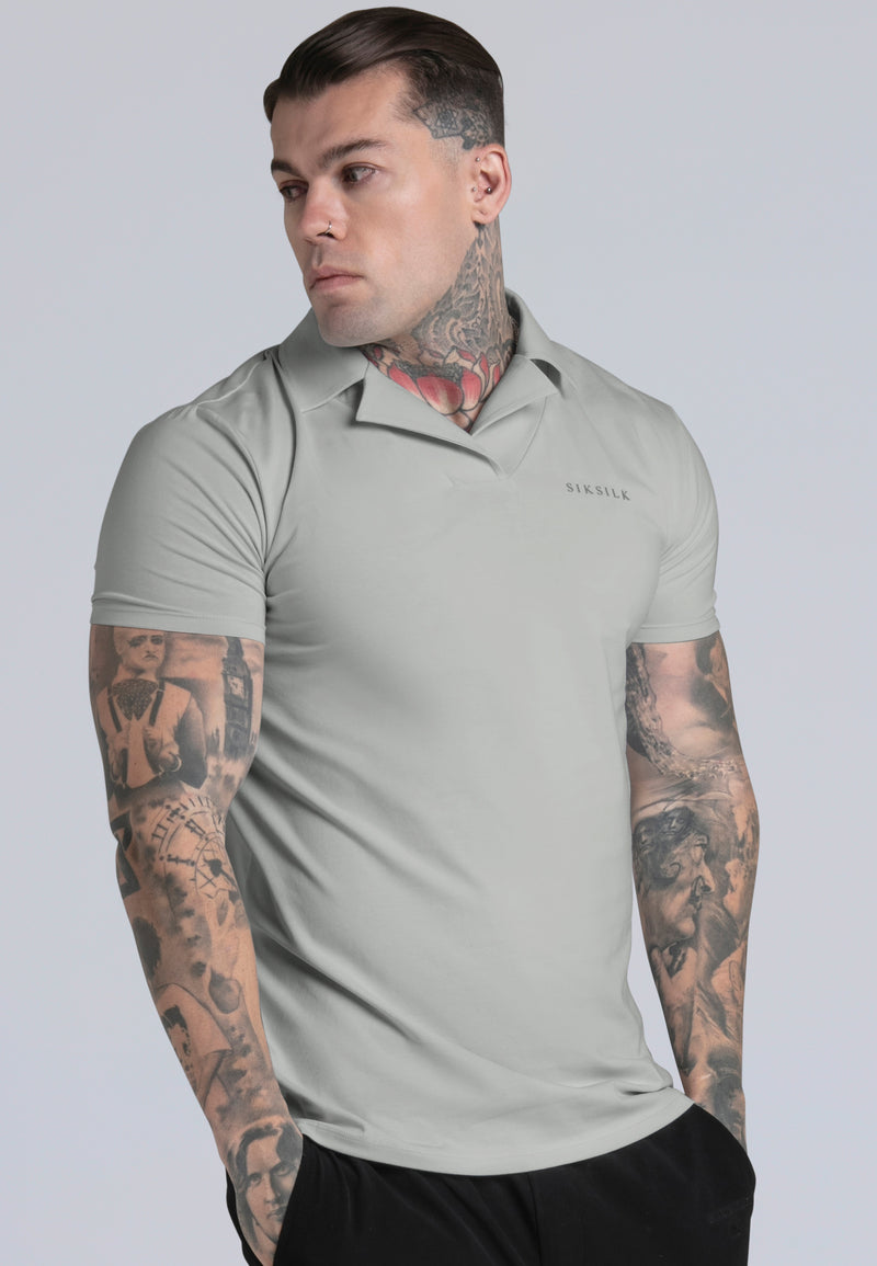 Grey Smart Revere Polo