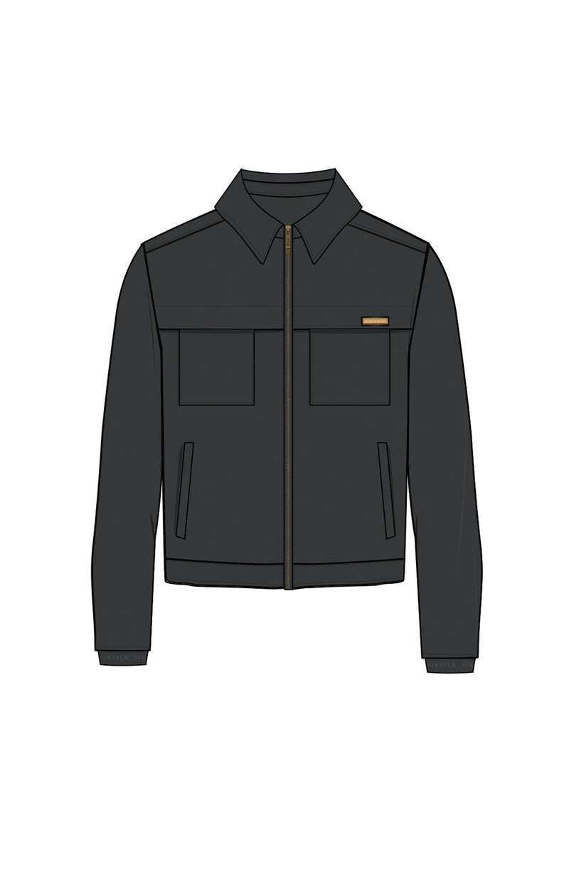 Dark Grey Smart Utility Jacket