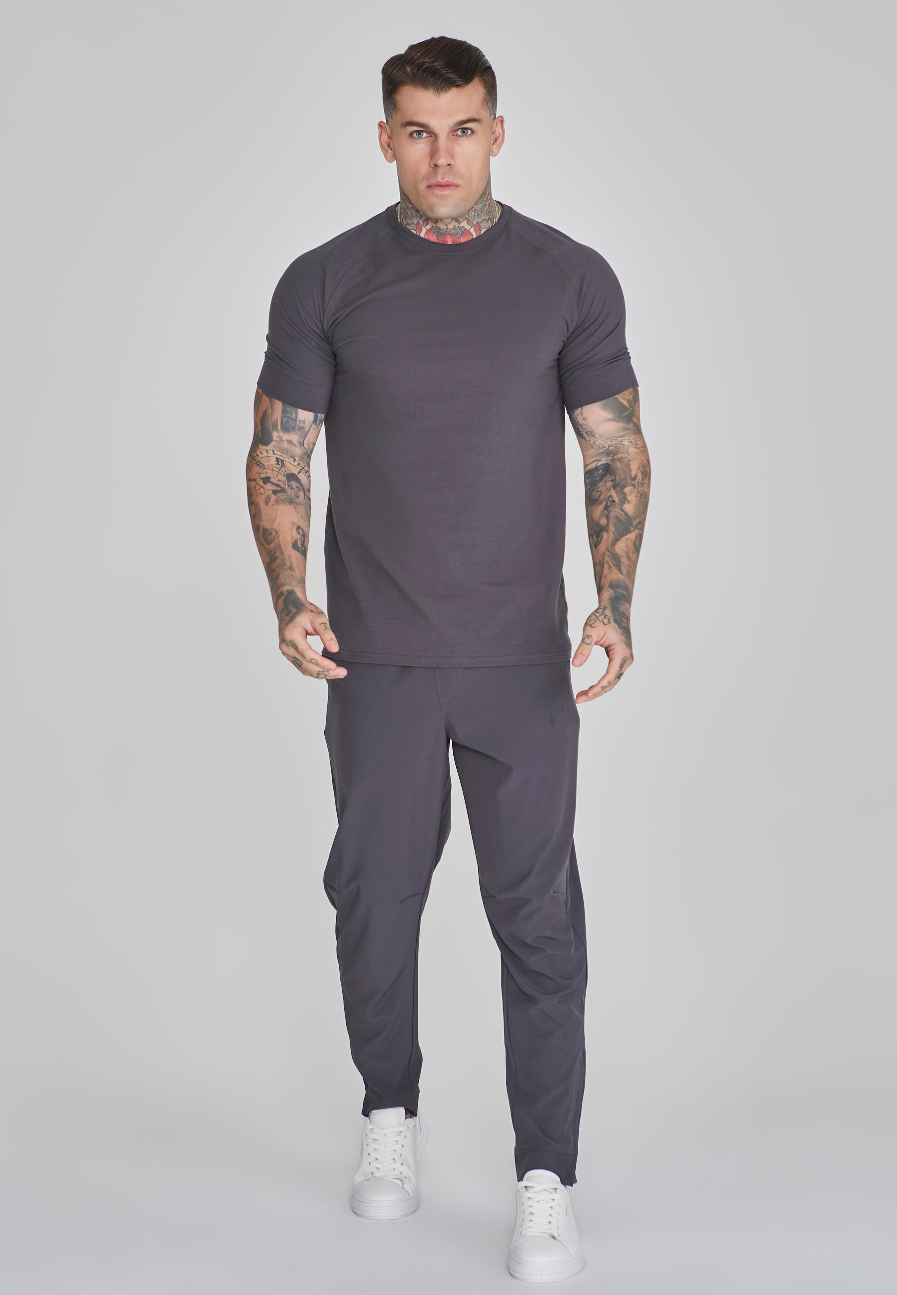 Siksilk Smart T-shirt Gris Oscuro Chile Para Camiseta SikSilk