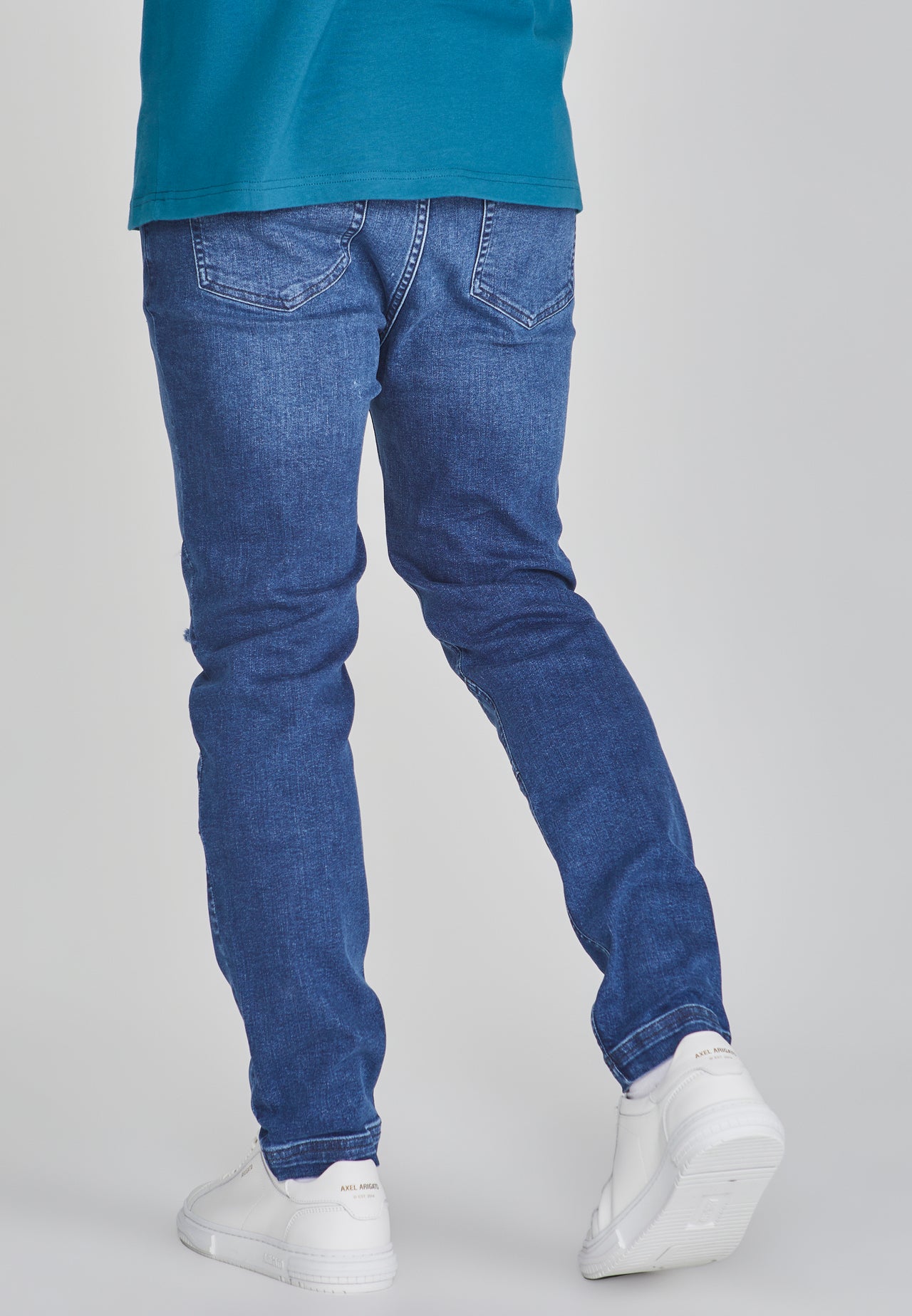 Blue Drop Crotch Jeans (3)