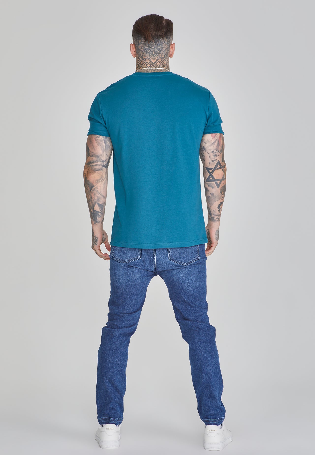 Blue Drop Crotch Jeans (4)