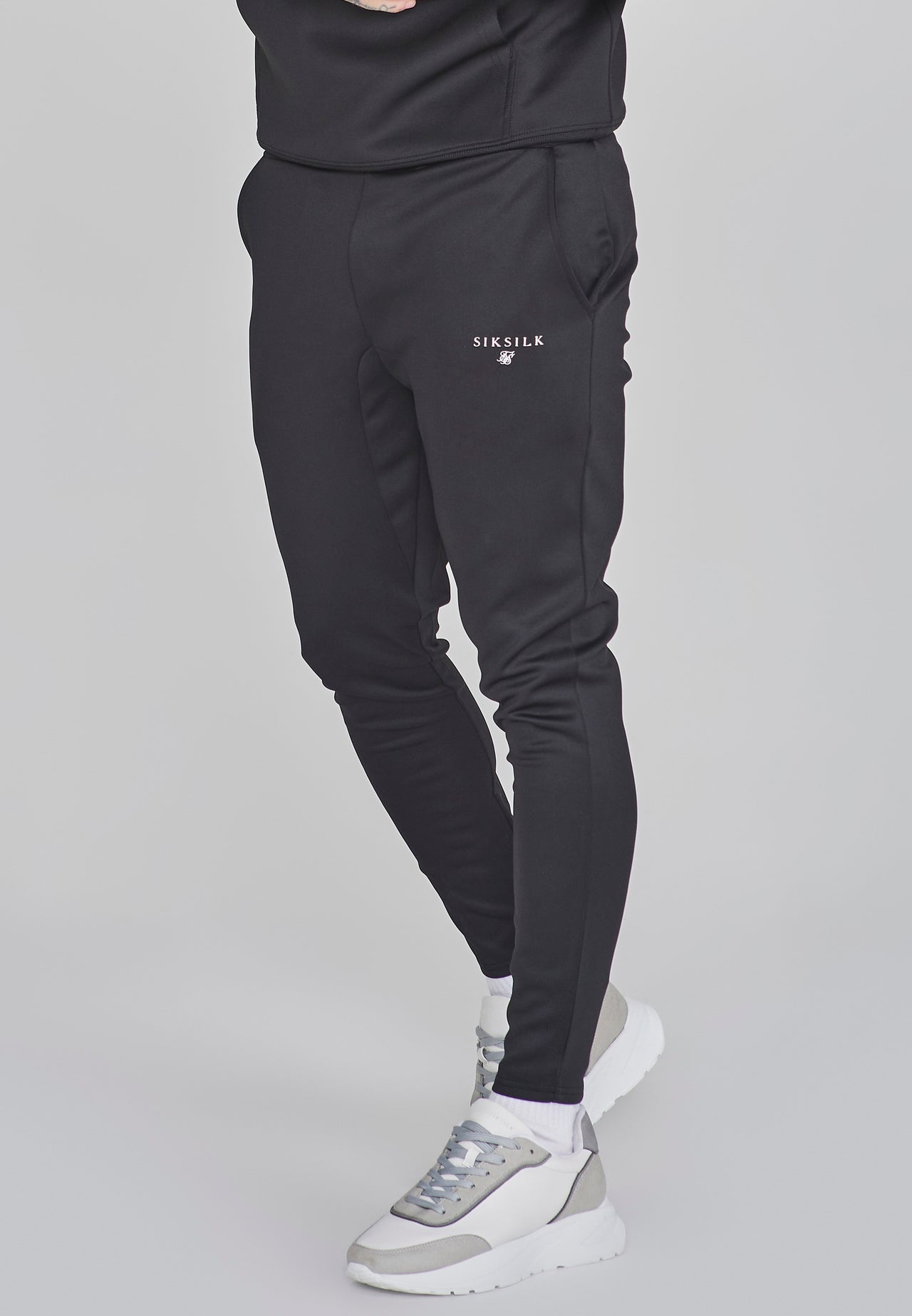 Black Muscle Fit Joggers