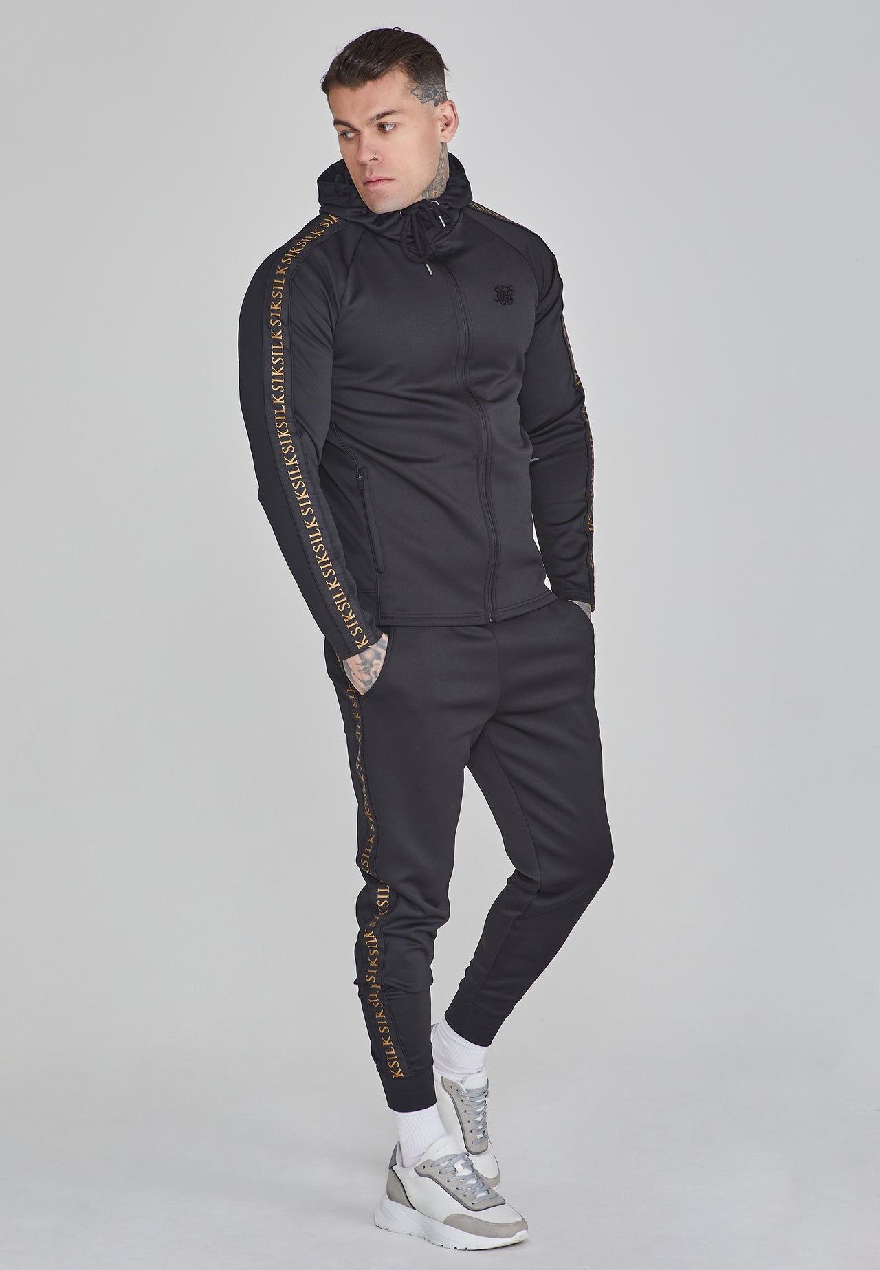 Black Gold Hoodie and Joggers Set