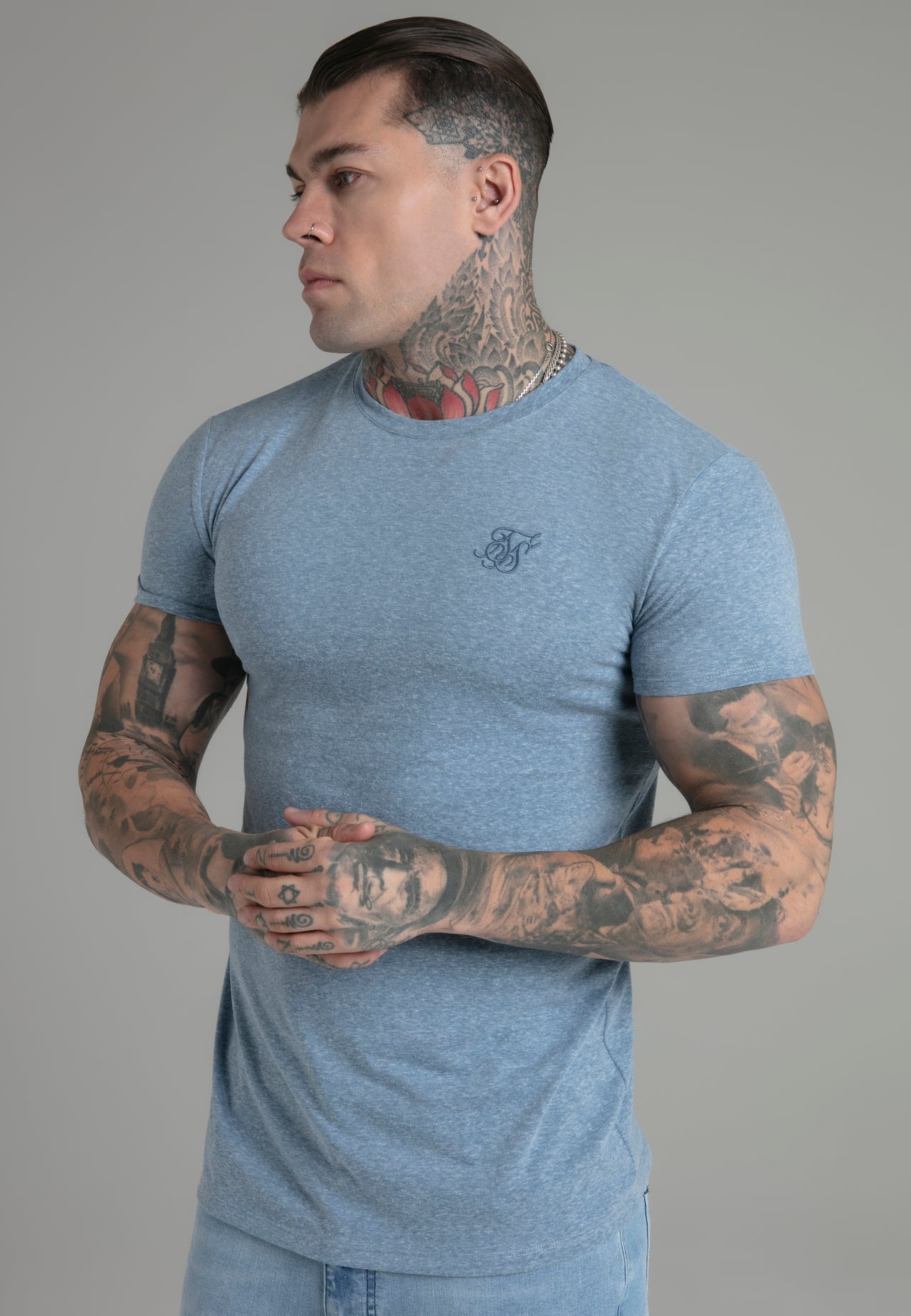 Blue Marl T-Shirt