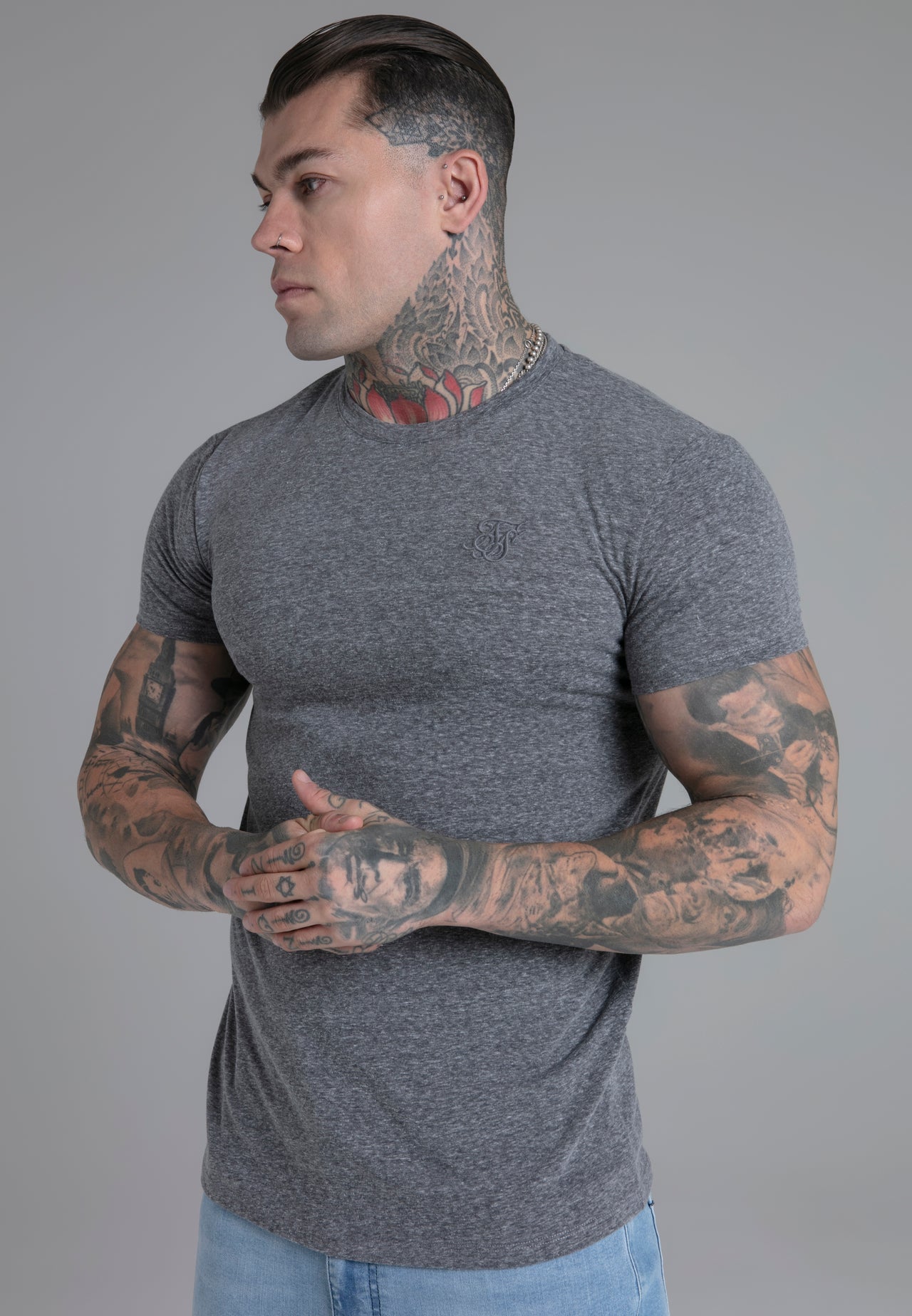 Dark Grey Marl T-Shirt