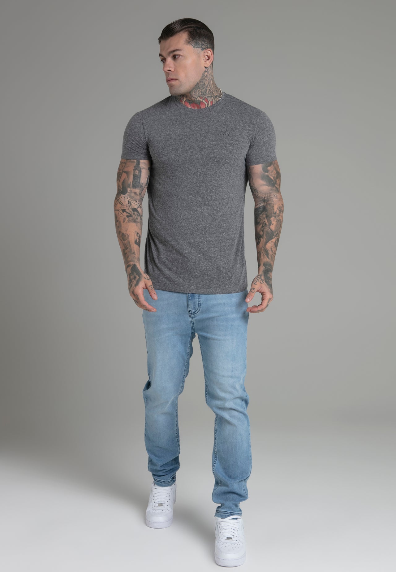 Dark Grey Marl T-Shirt (1)