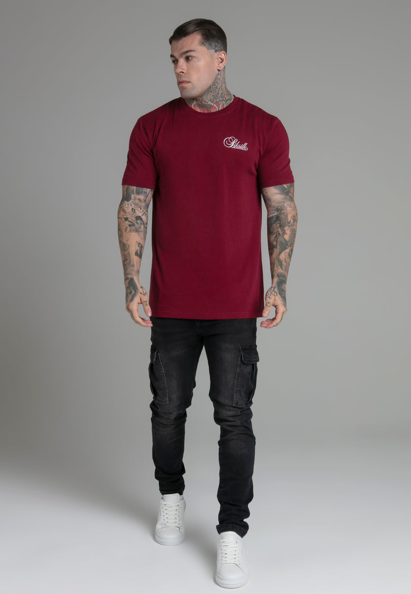 Burgundy Relaxed Fit T-Shirt (1)