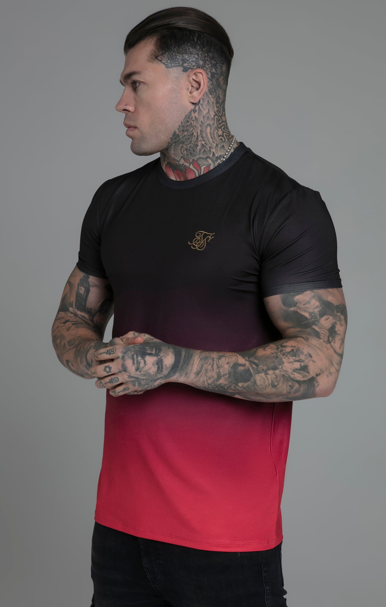 Black Red Fade T-Shirt