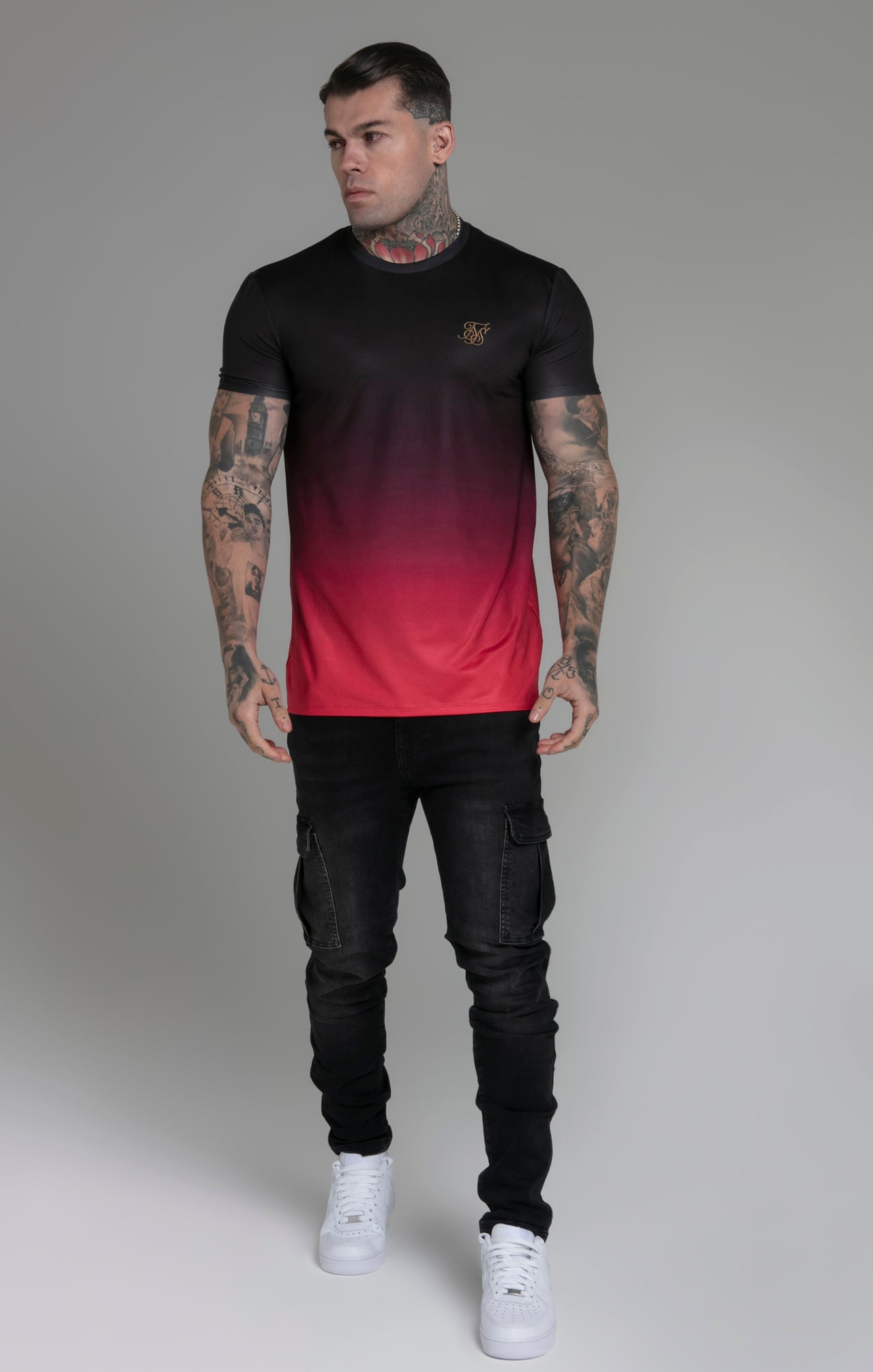 Black Red Fade T-Shirt (1)