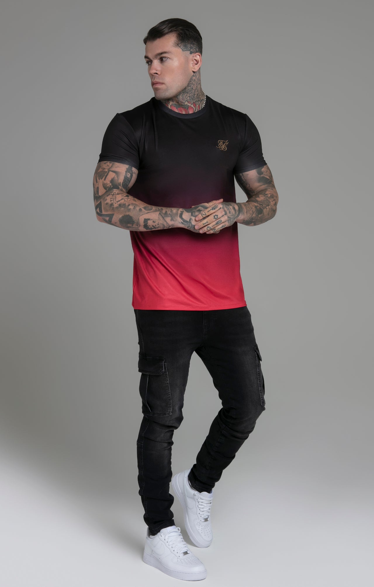 Black Red Fade T-Shirt (3)