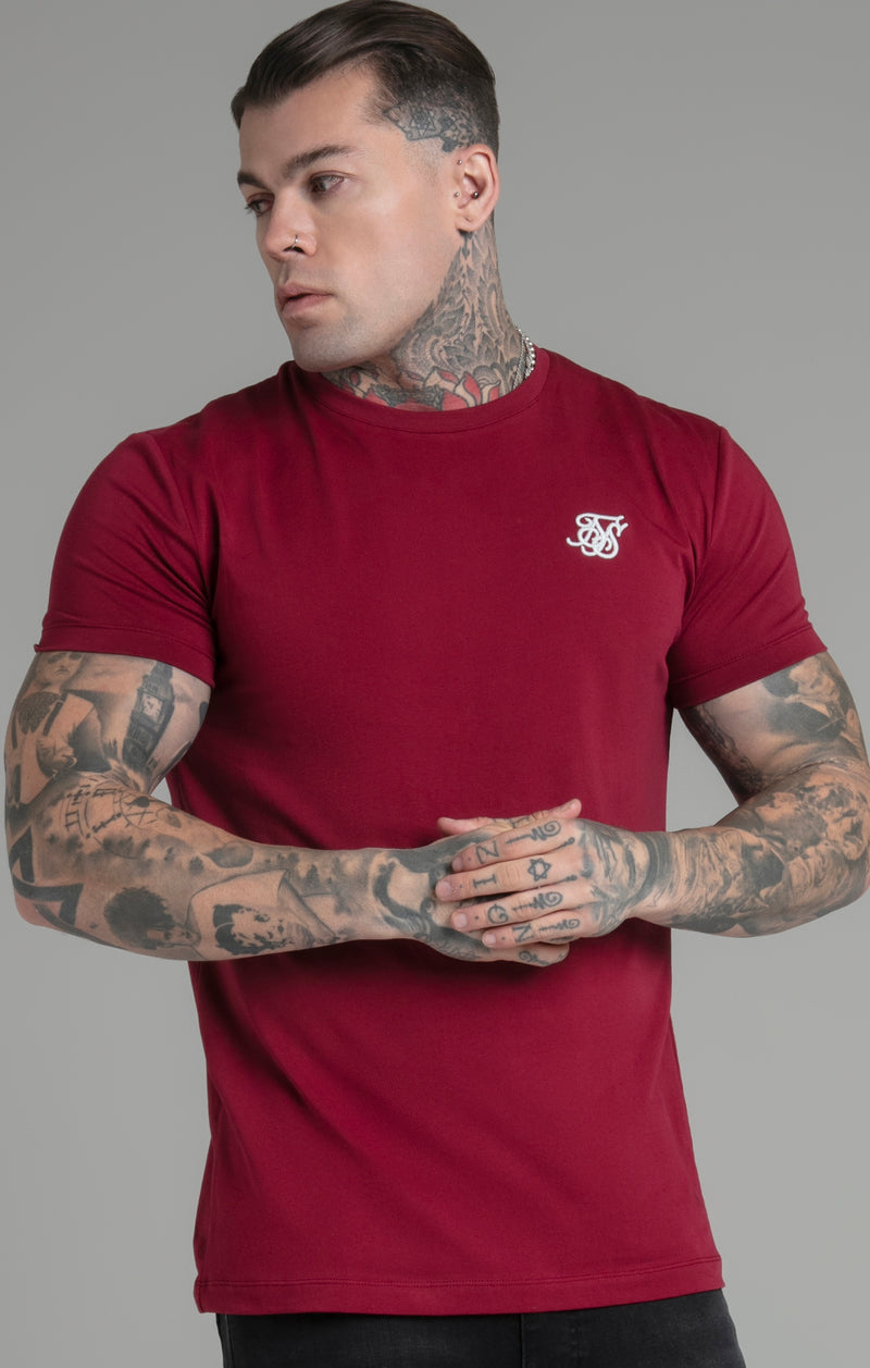 Burgundy Muscle Fit T-Shirt