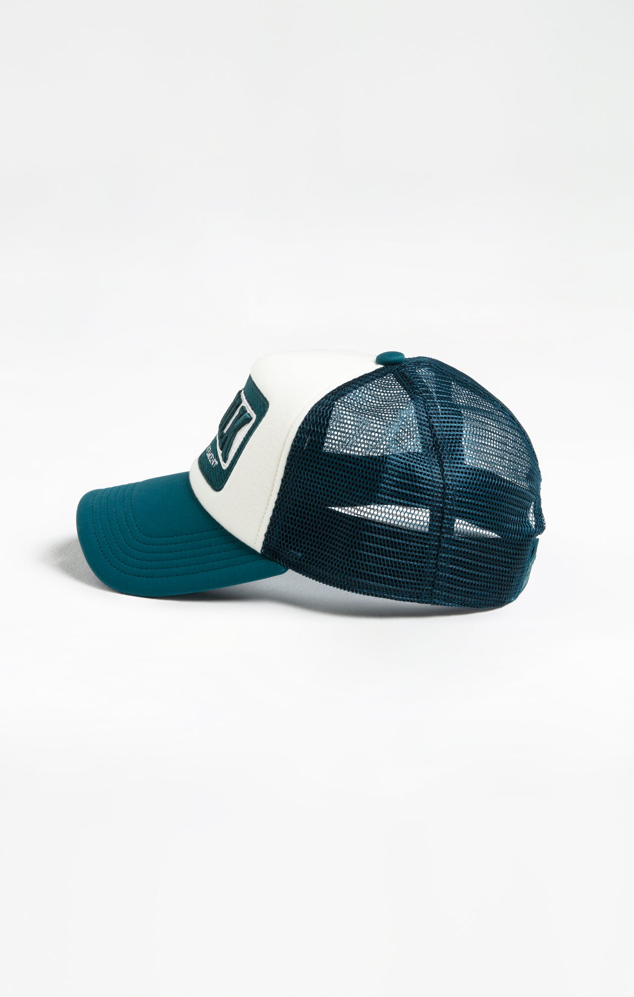 White Green Foam Front Mesh Trucker (1)