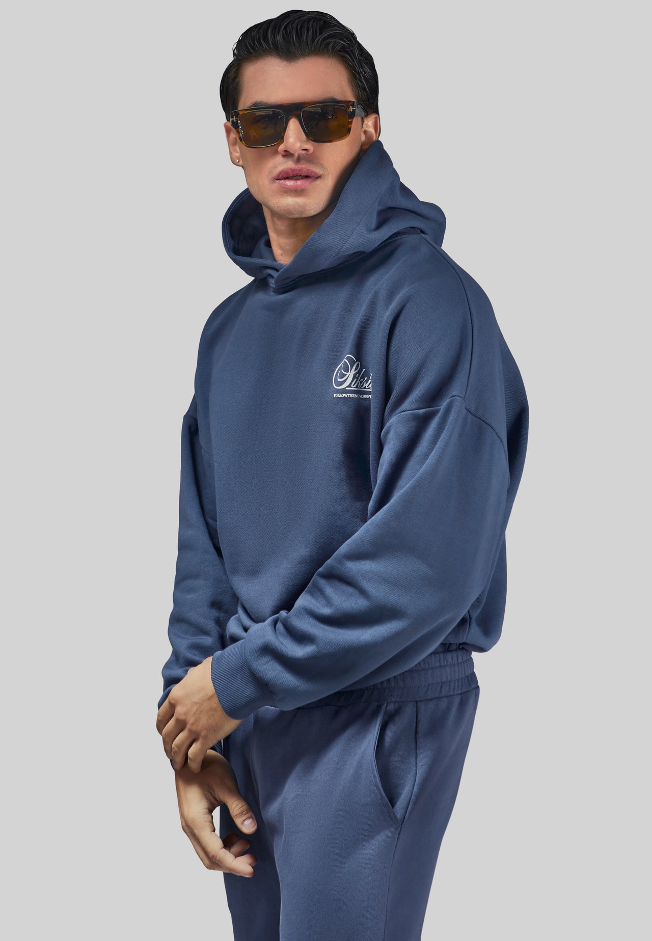 Navy Graphic Hoodie