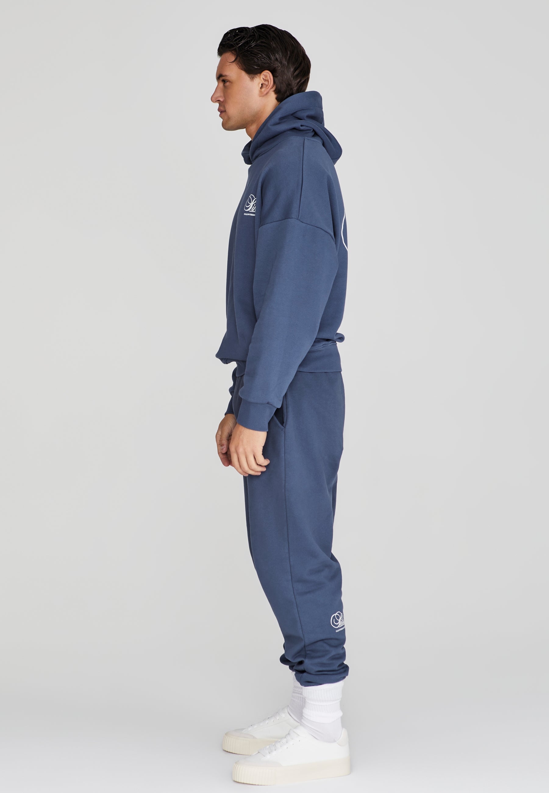 SikSilk Men's Navy Graphic Hoodie | SikSilk US