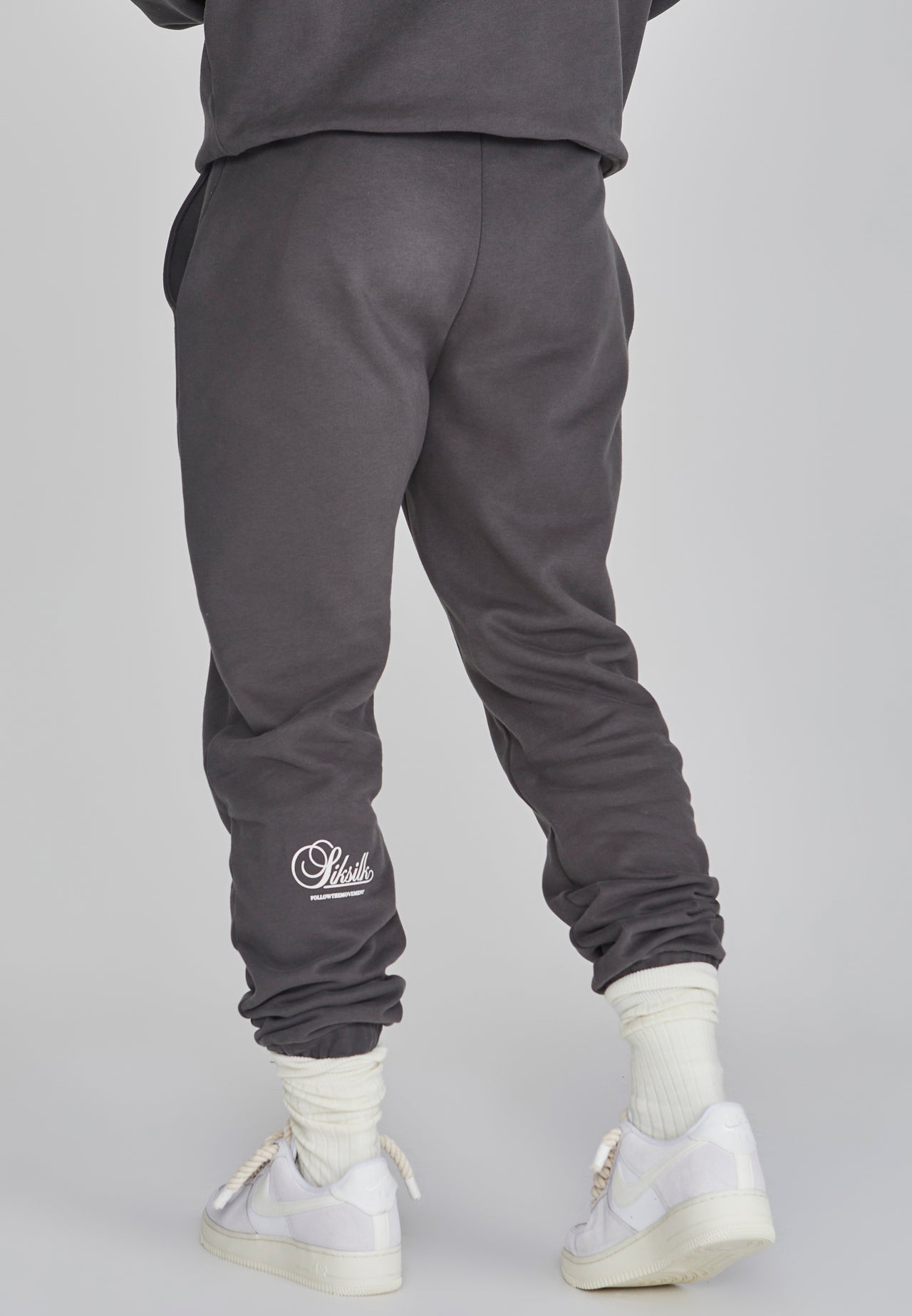 Grey Graphic Joggers