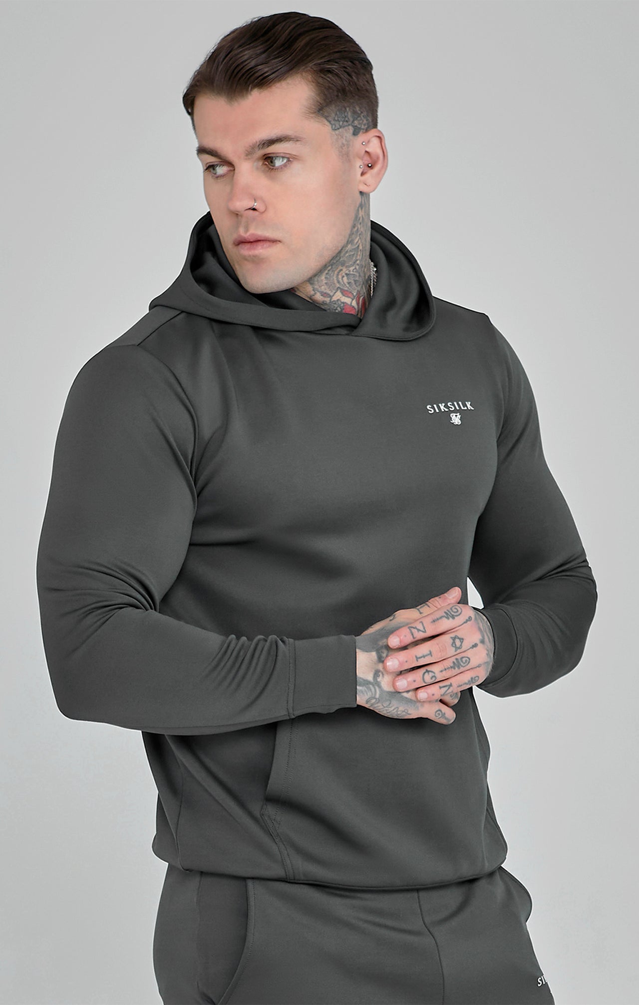 Grey Essentials Poly Hoodie