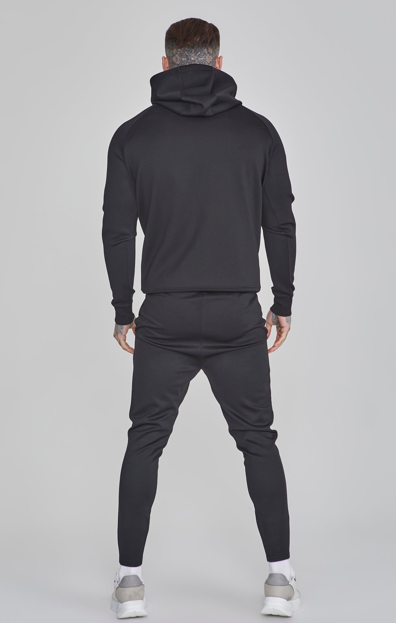 Black Essentials Poly Joggers (4)